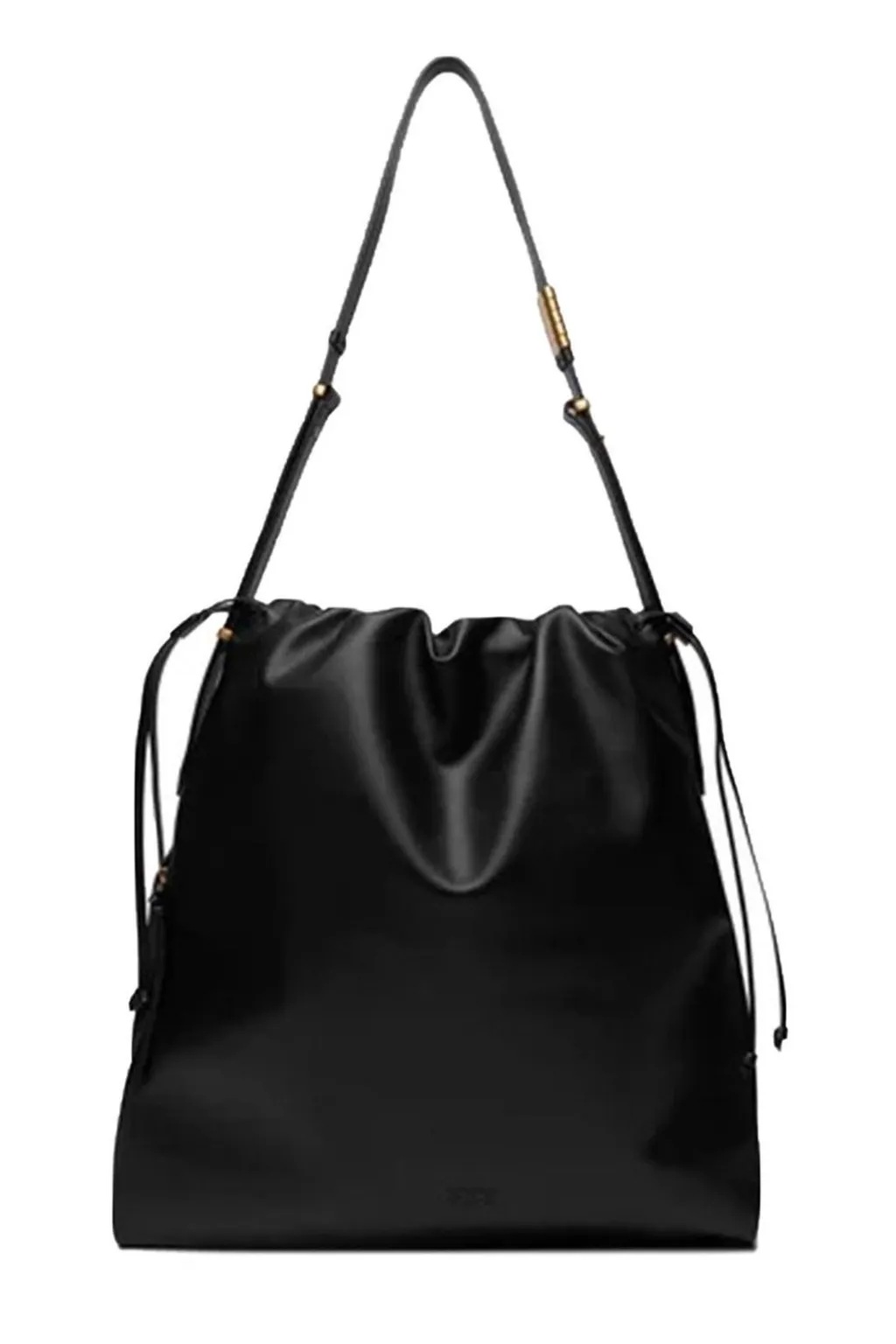 Pinko Logo Plaque Drawstring Satchel Bag