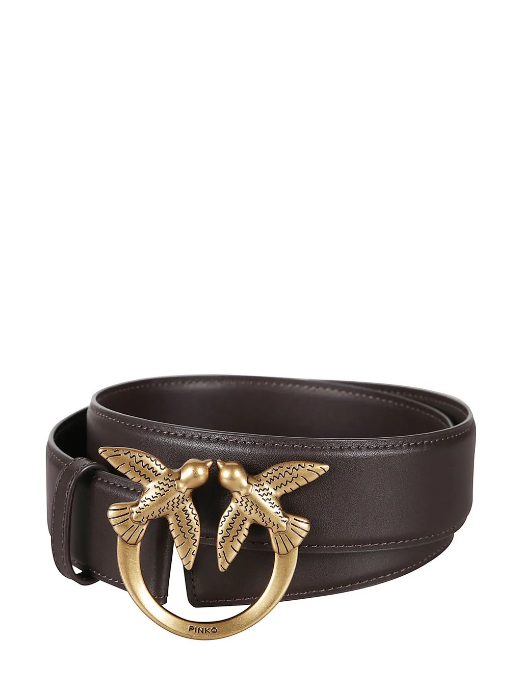 Pinko Love Berry Logo-Plaque Buckle Belt