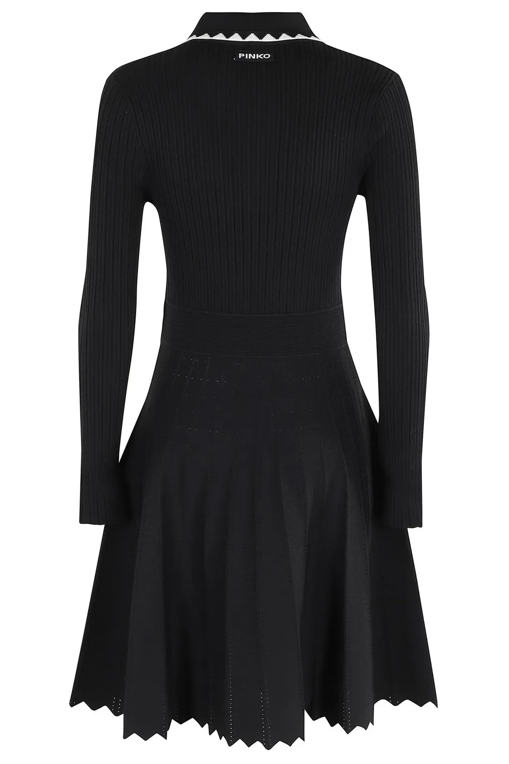 Pinko Collared Long-Sleeve Dress
