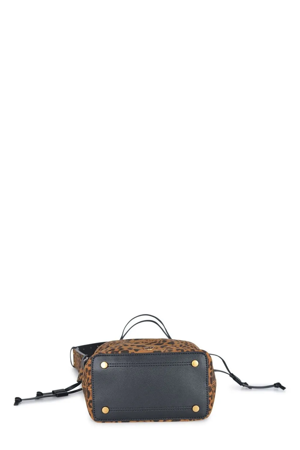 Pinko Leopard Printed Mini Bucket Bag
