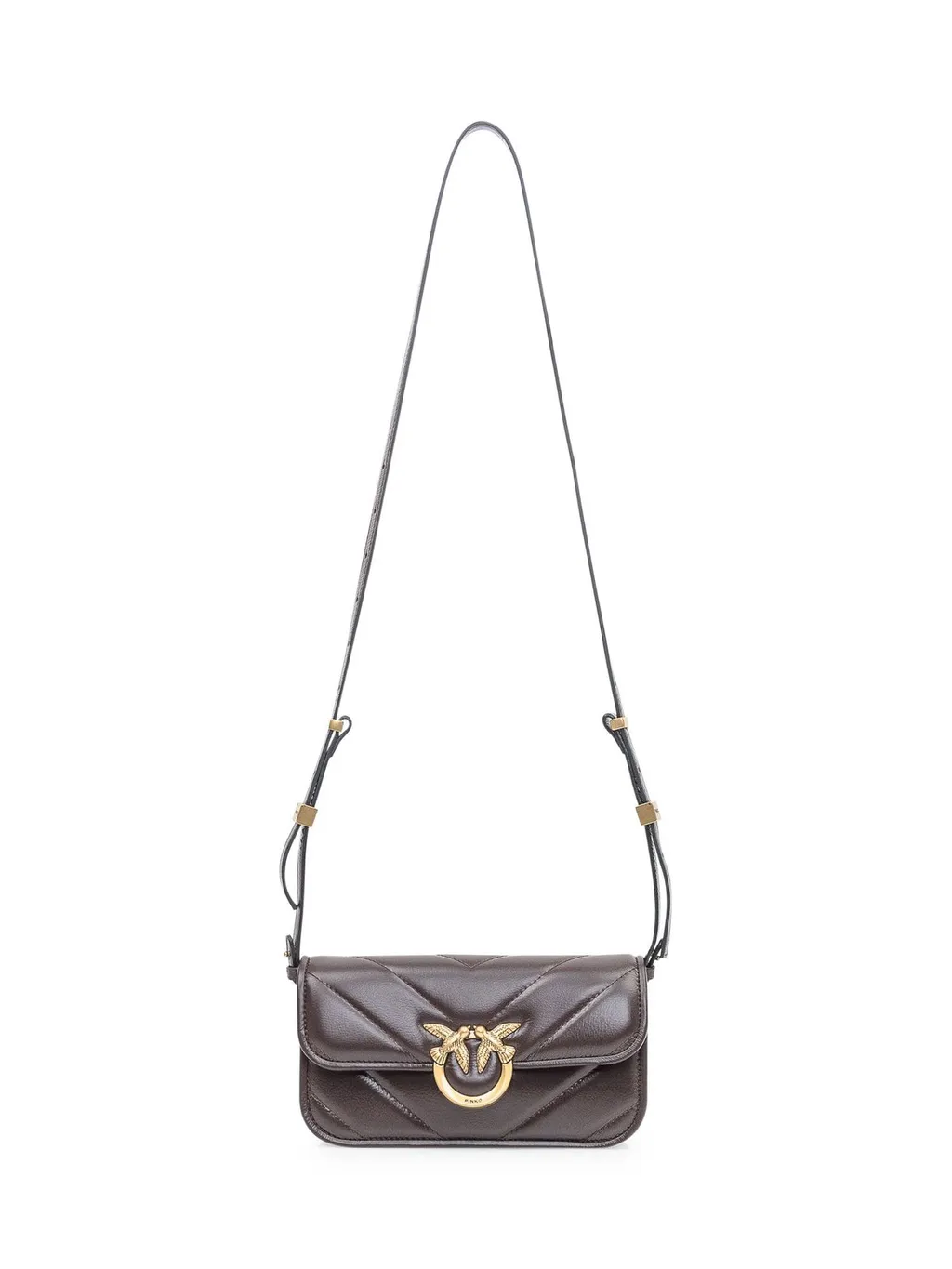 Pinko Chevron Large Shoulder Bag