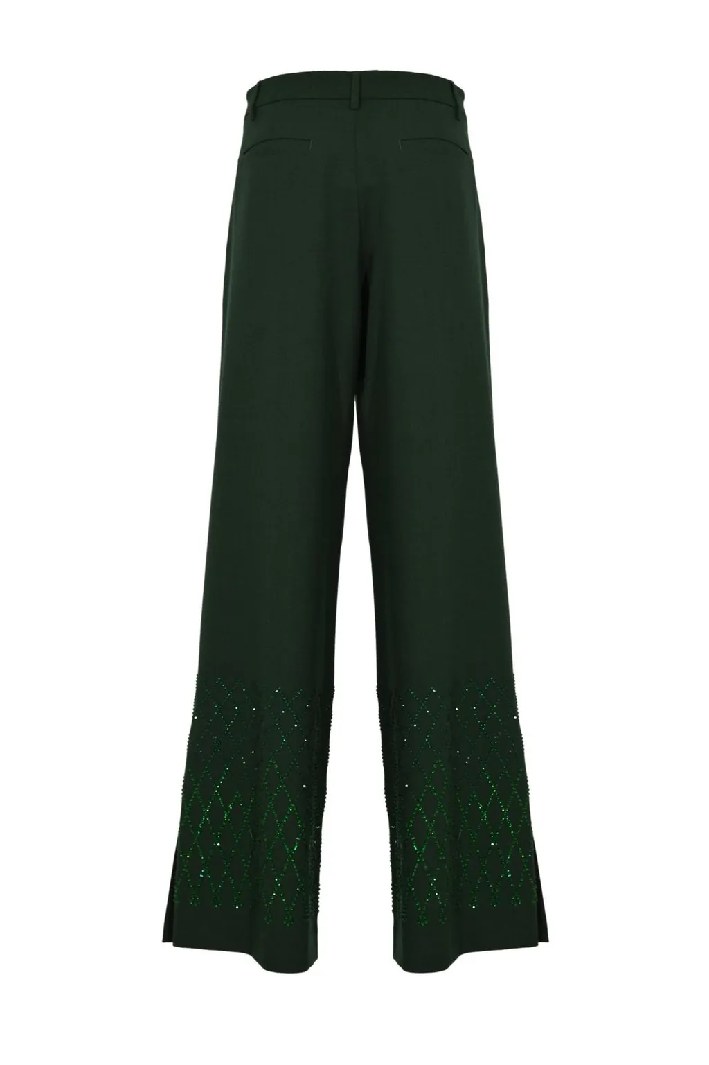 Pinko Embellished Wide-Leg Trousers
