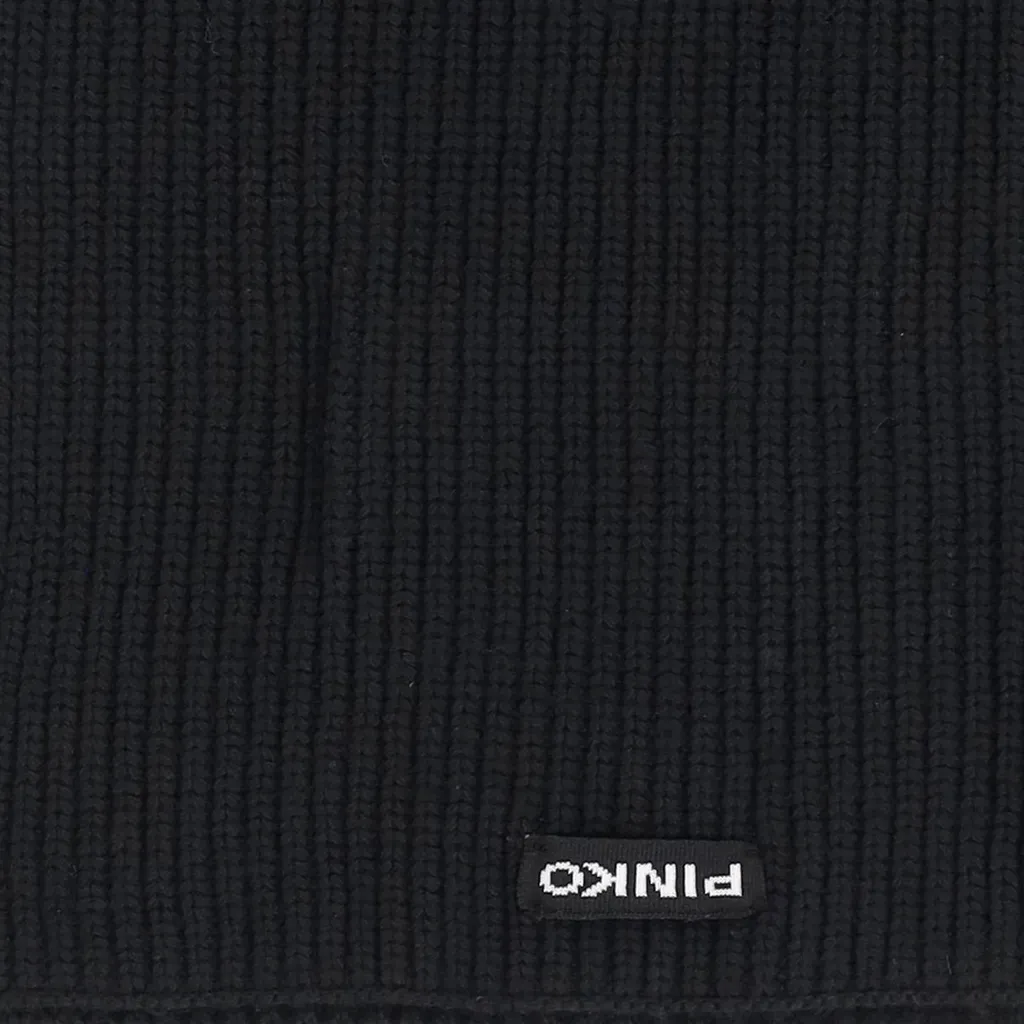 Pinko Logo Patch Knitted Scarf