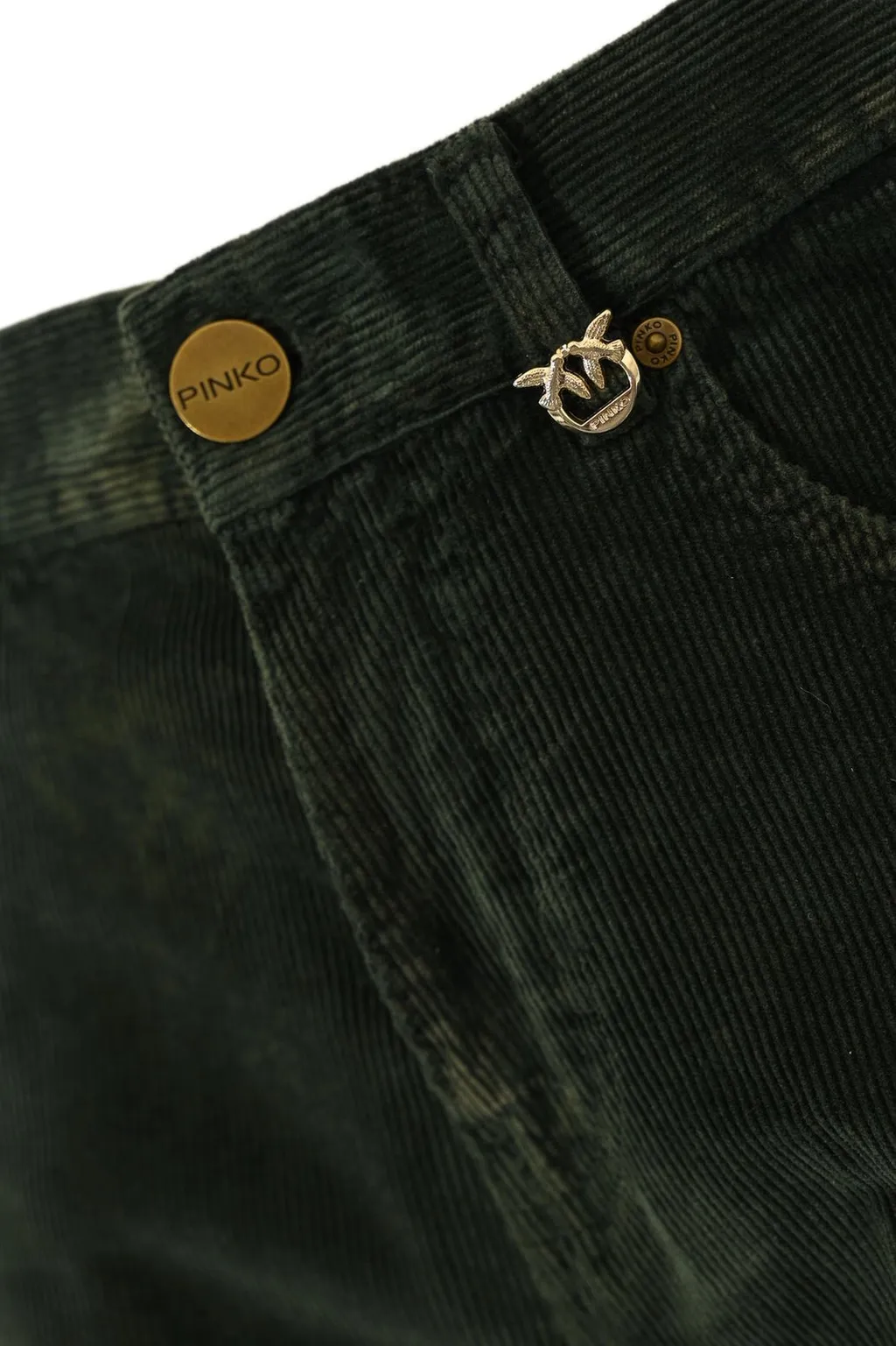 Pinko Logo-Plaque Corduroy Trousers