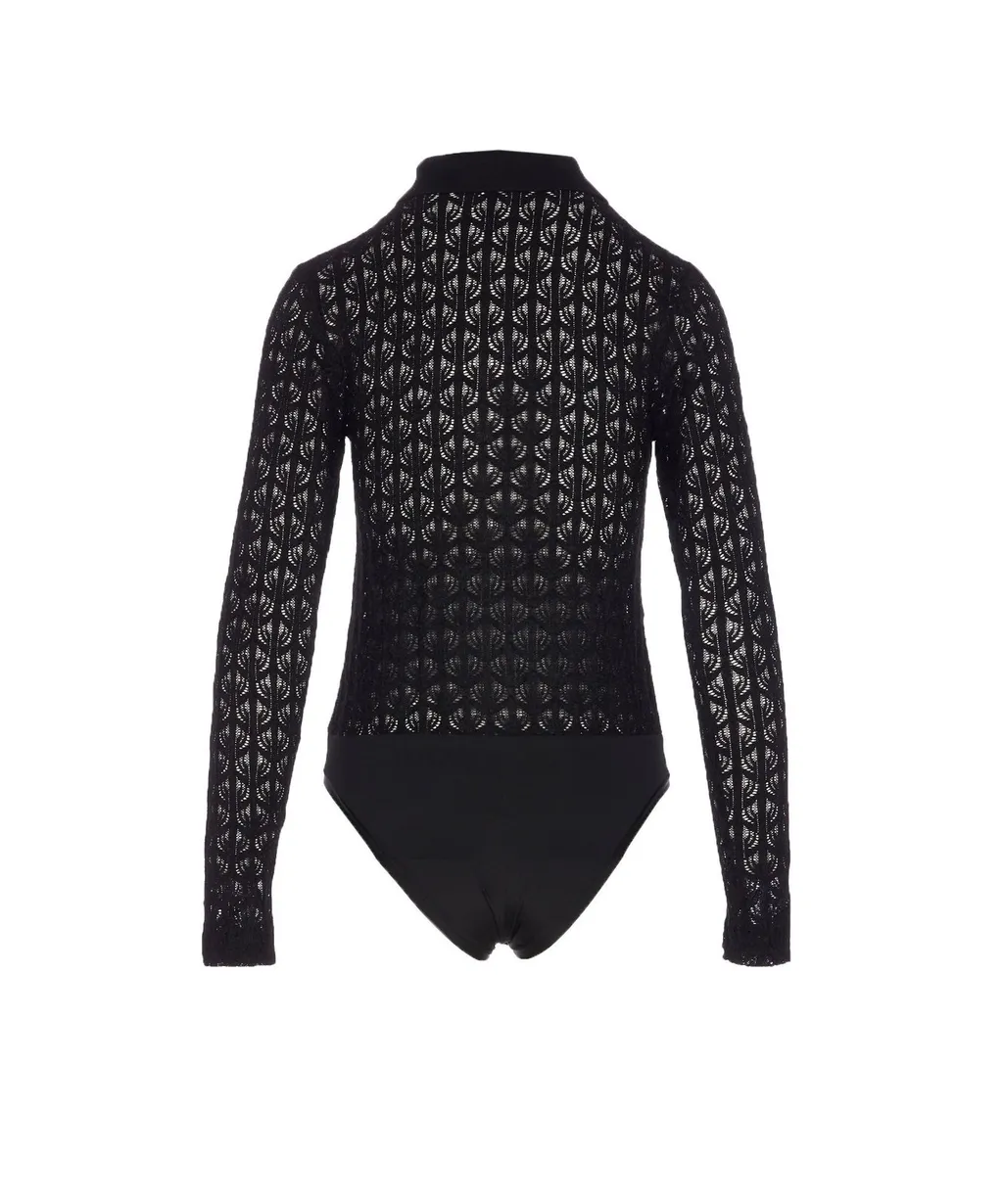 Pinko Long-Sleeved Knitted Bodysuit