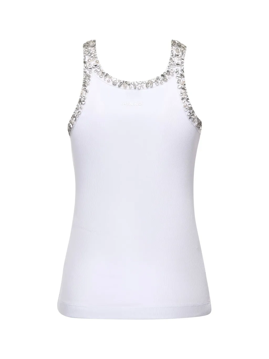 Pinko Embellished Ribbed Top