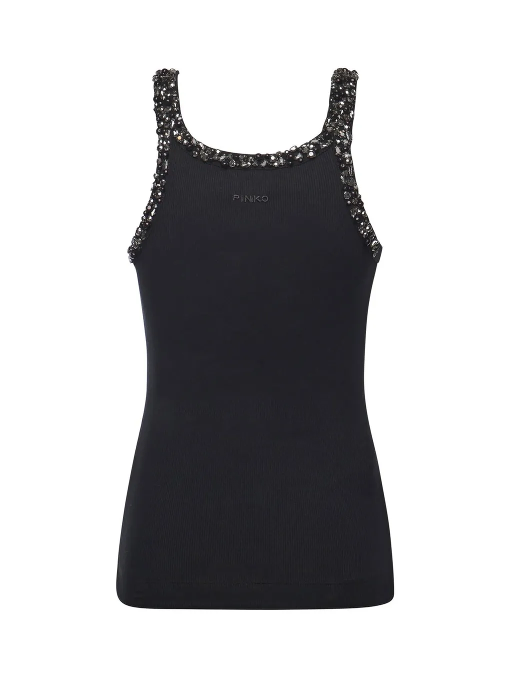 Pinko Embellished Ribbed Top