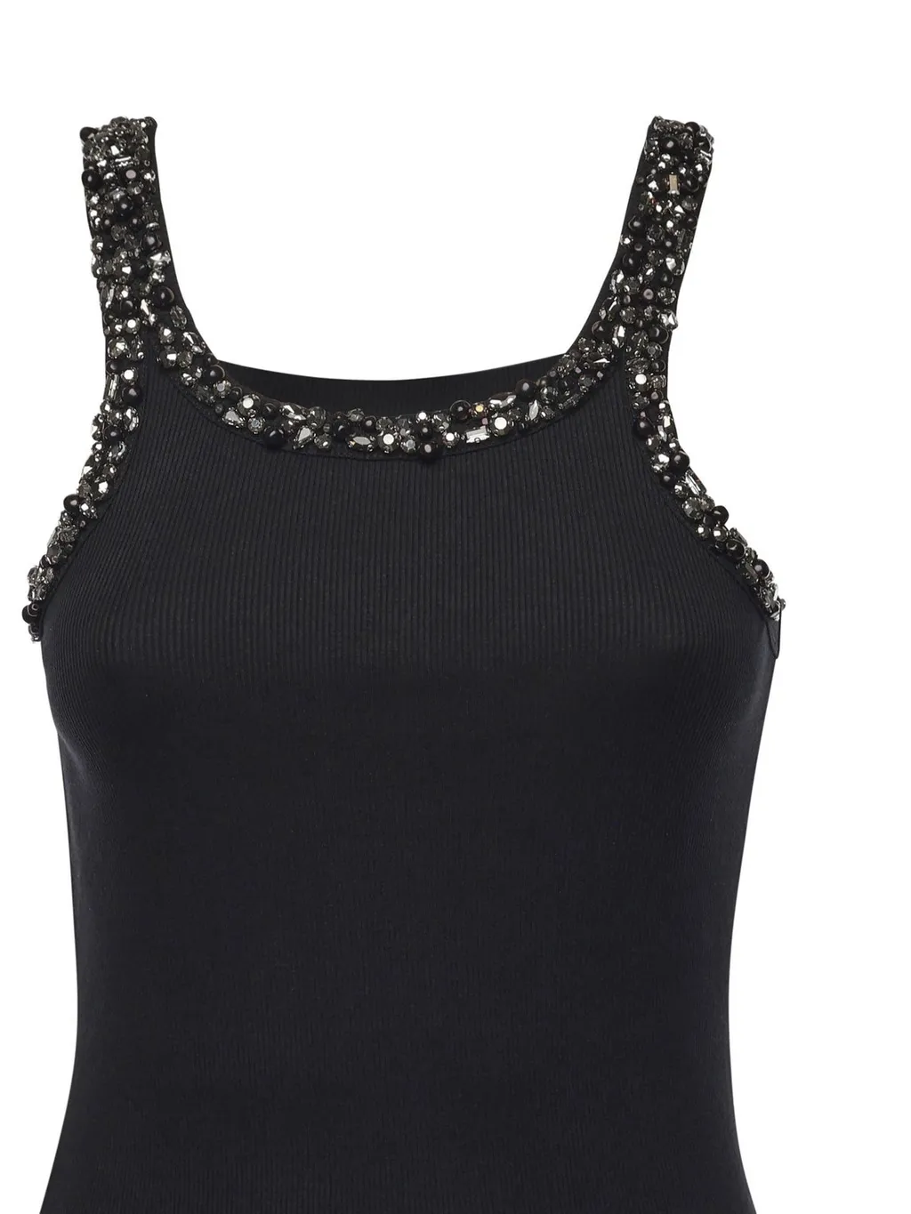 Pinko Embellished Ribbed Top