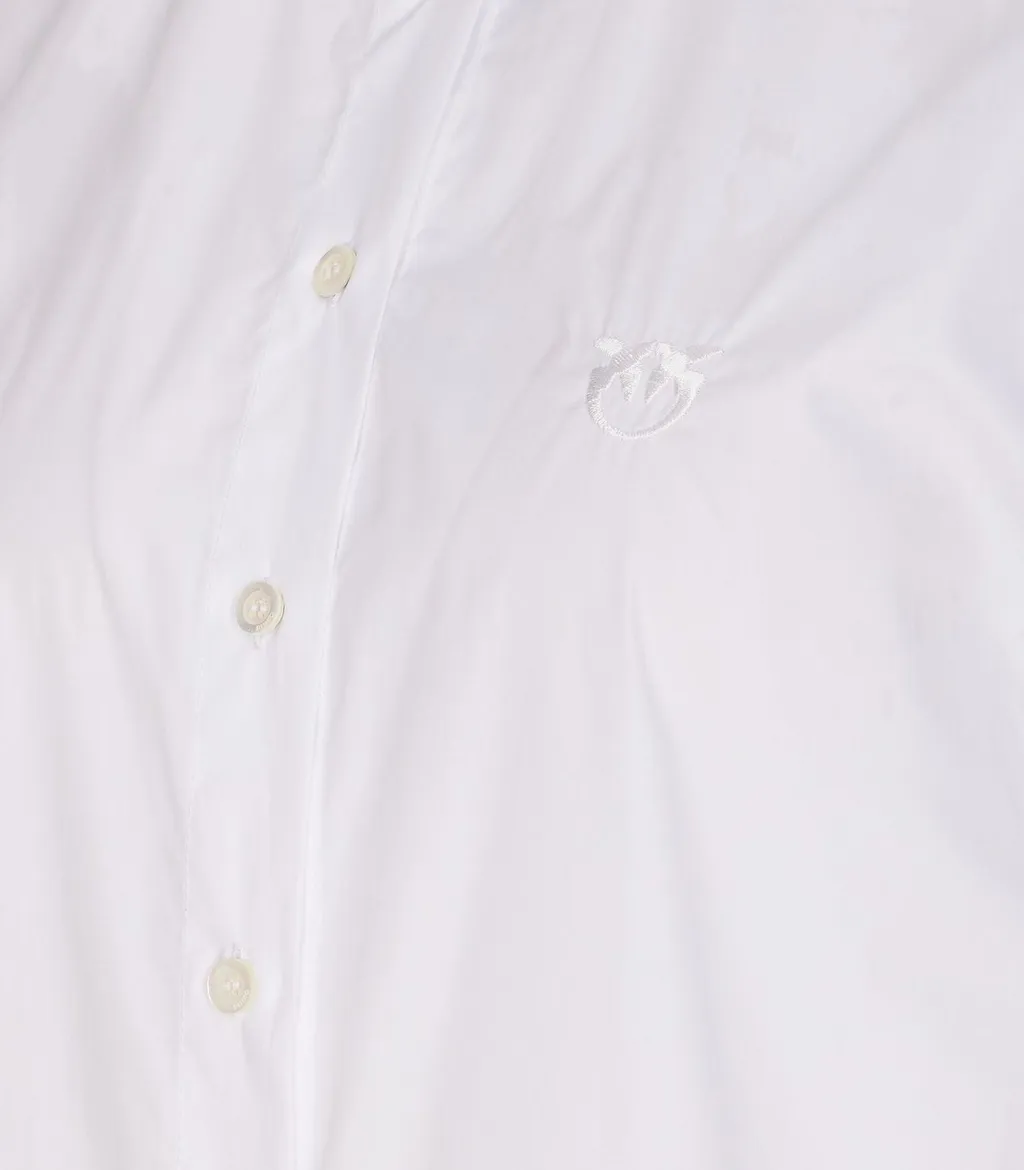 Pinko Love Birds Embroidered Poplin Shirt