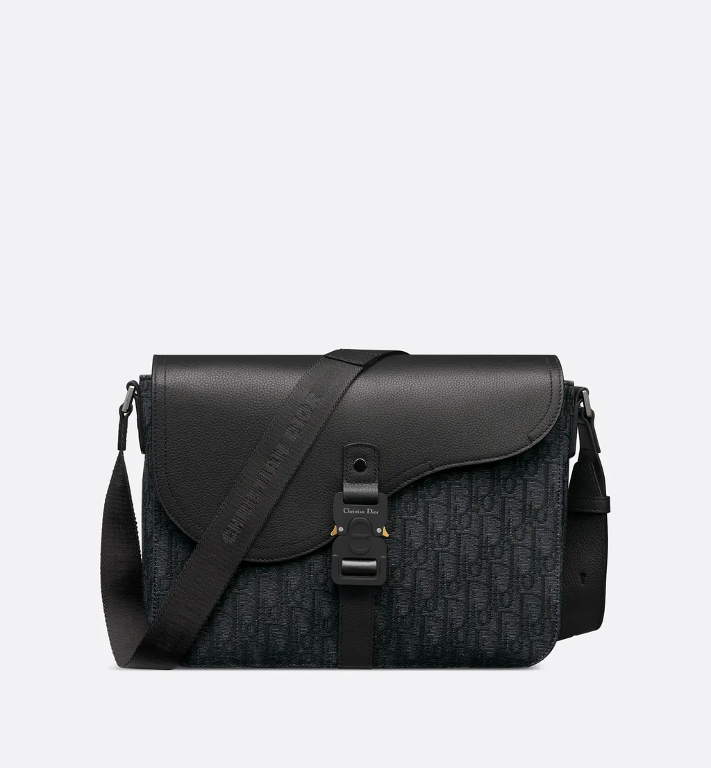 Medium Saddle Messenger Bag With Flap