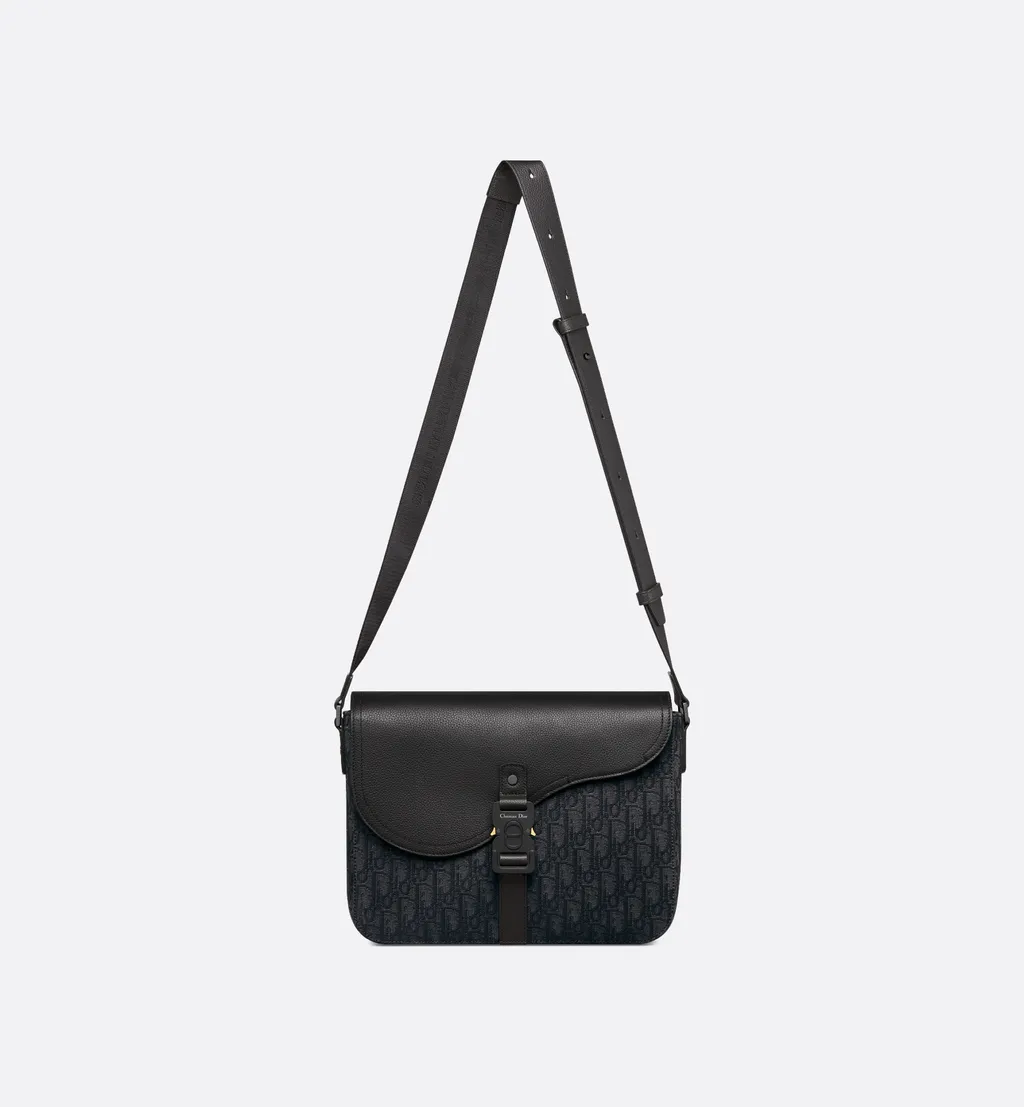 Medium Saddle Messenger Bag With Flap