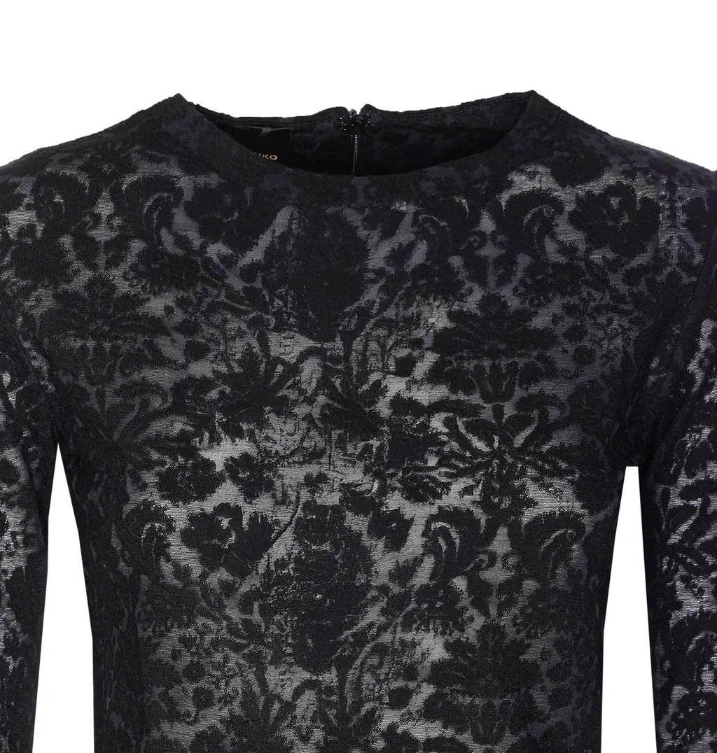 Pinko Long-Sleeved Crewneck Top