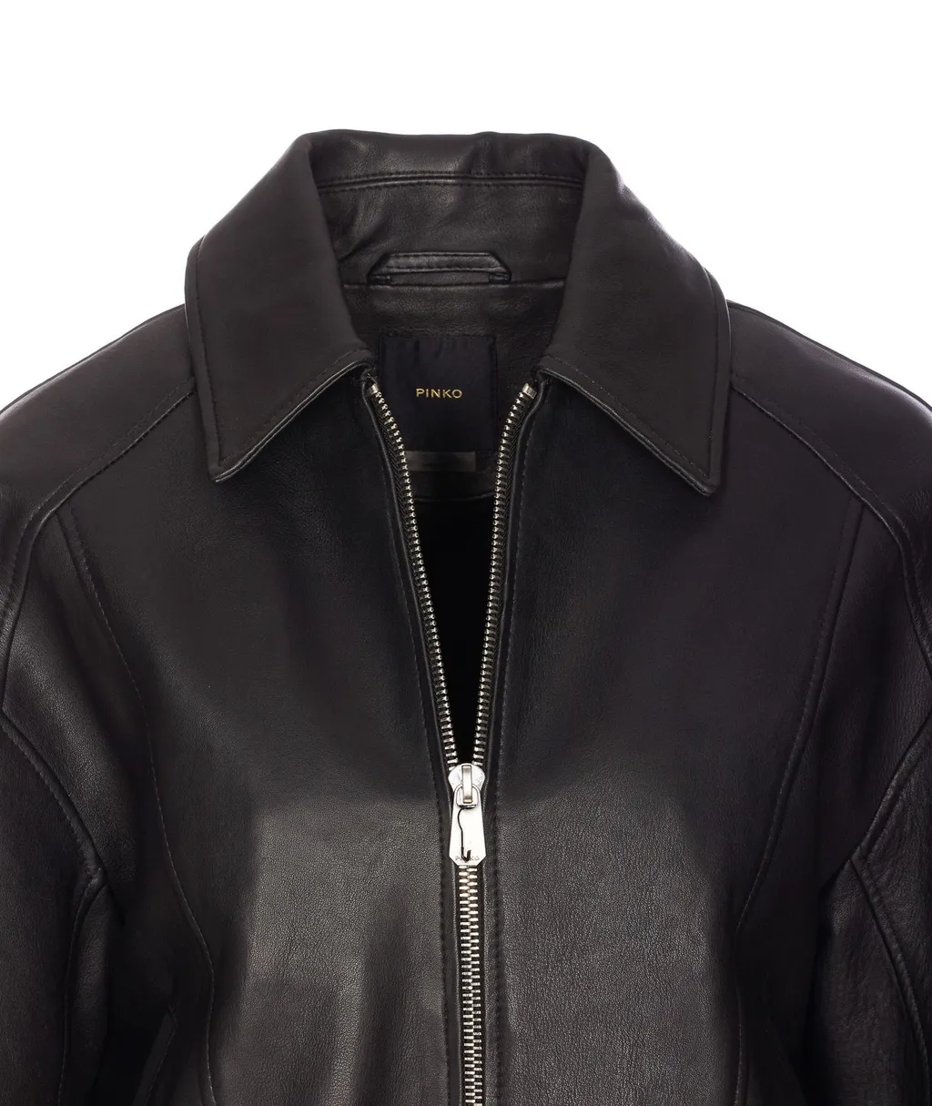 Pinko Embroidered Zip-Up Jacket