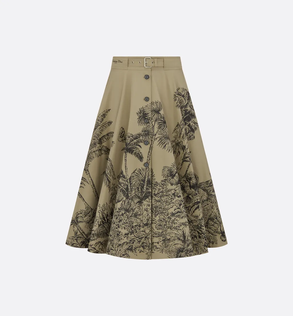 Dioriviera Mid-Length Belted Skirt