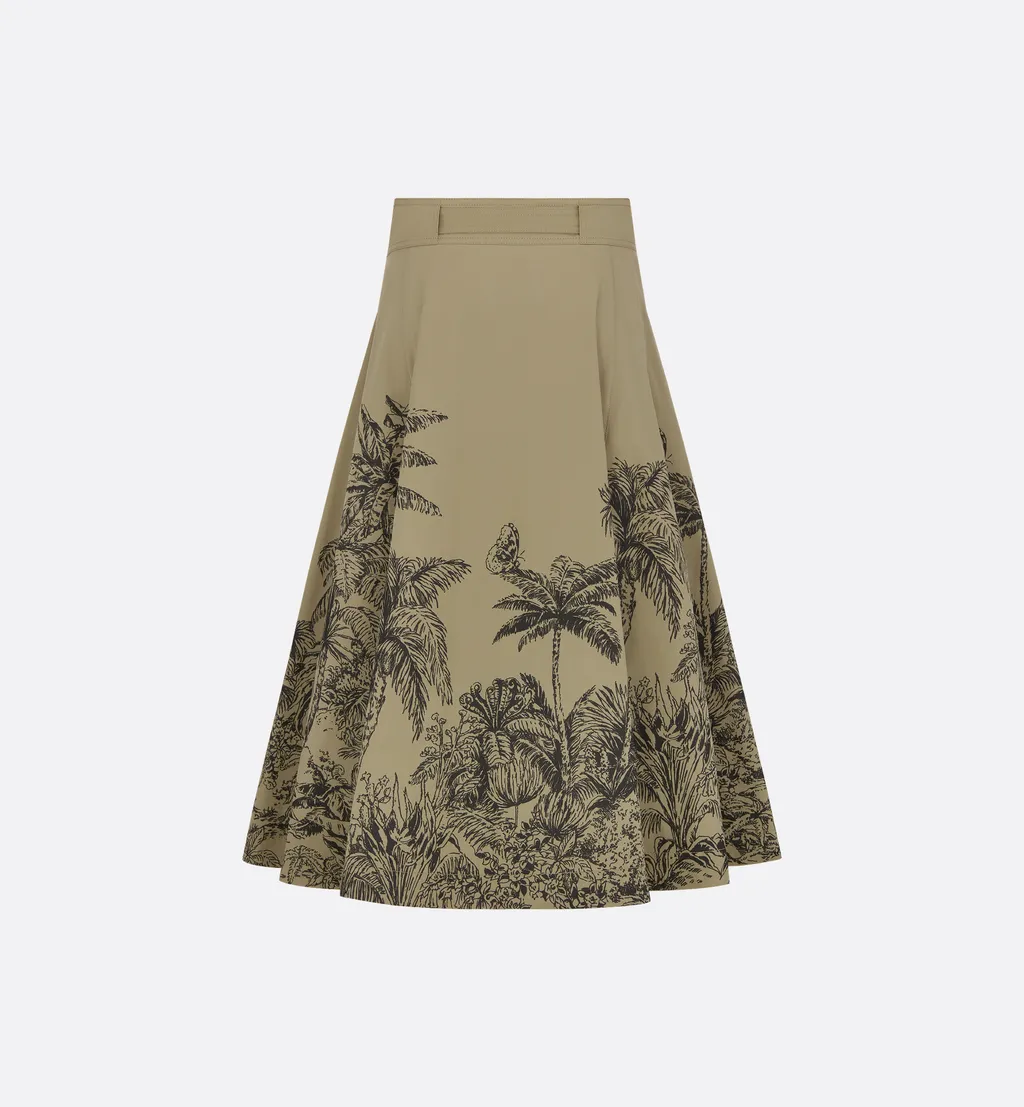 Dioriviera Mid-Length Belted Skirt