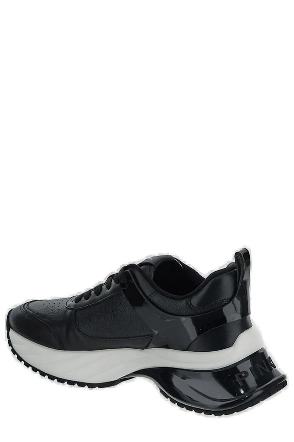 Pinko Logo Plaque Round Toe Sneakers