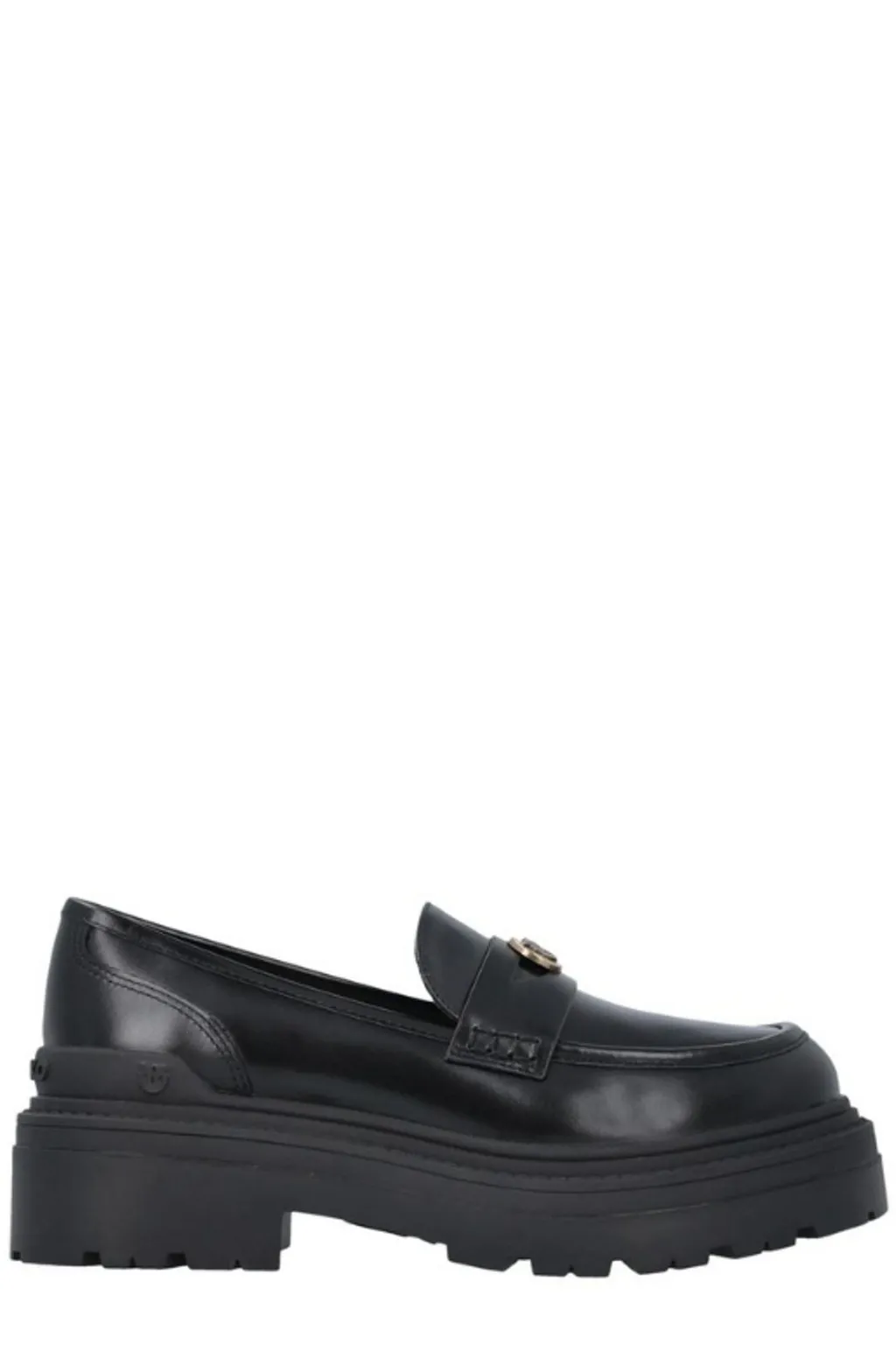 Pinko Logo-Plaque Slip-On Loafers