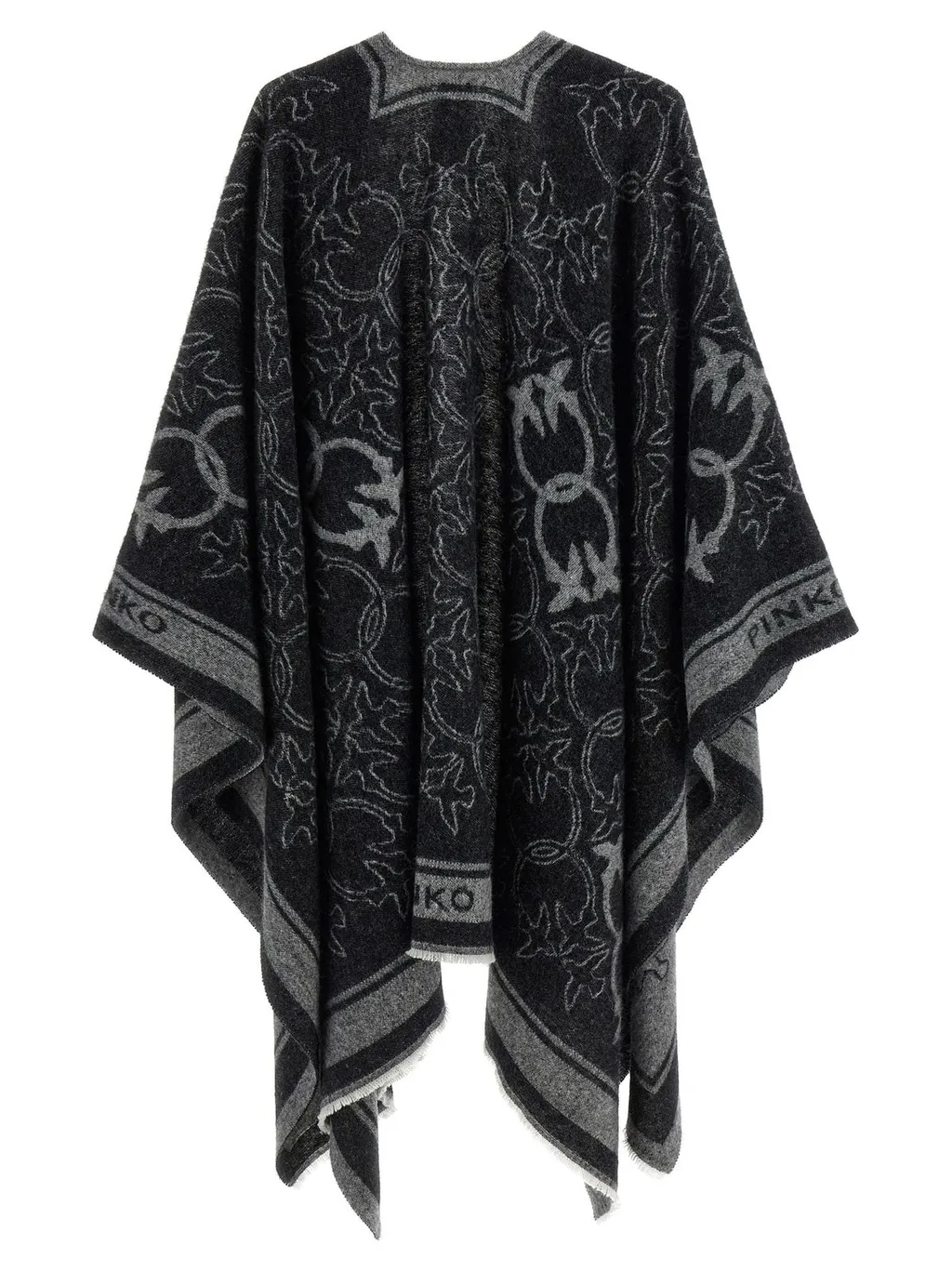 Pinko Love Birds Logo Motif Cape