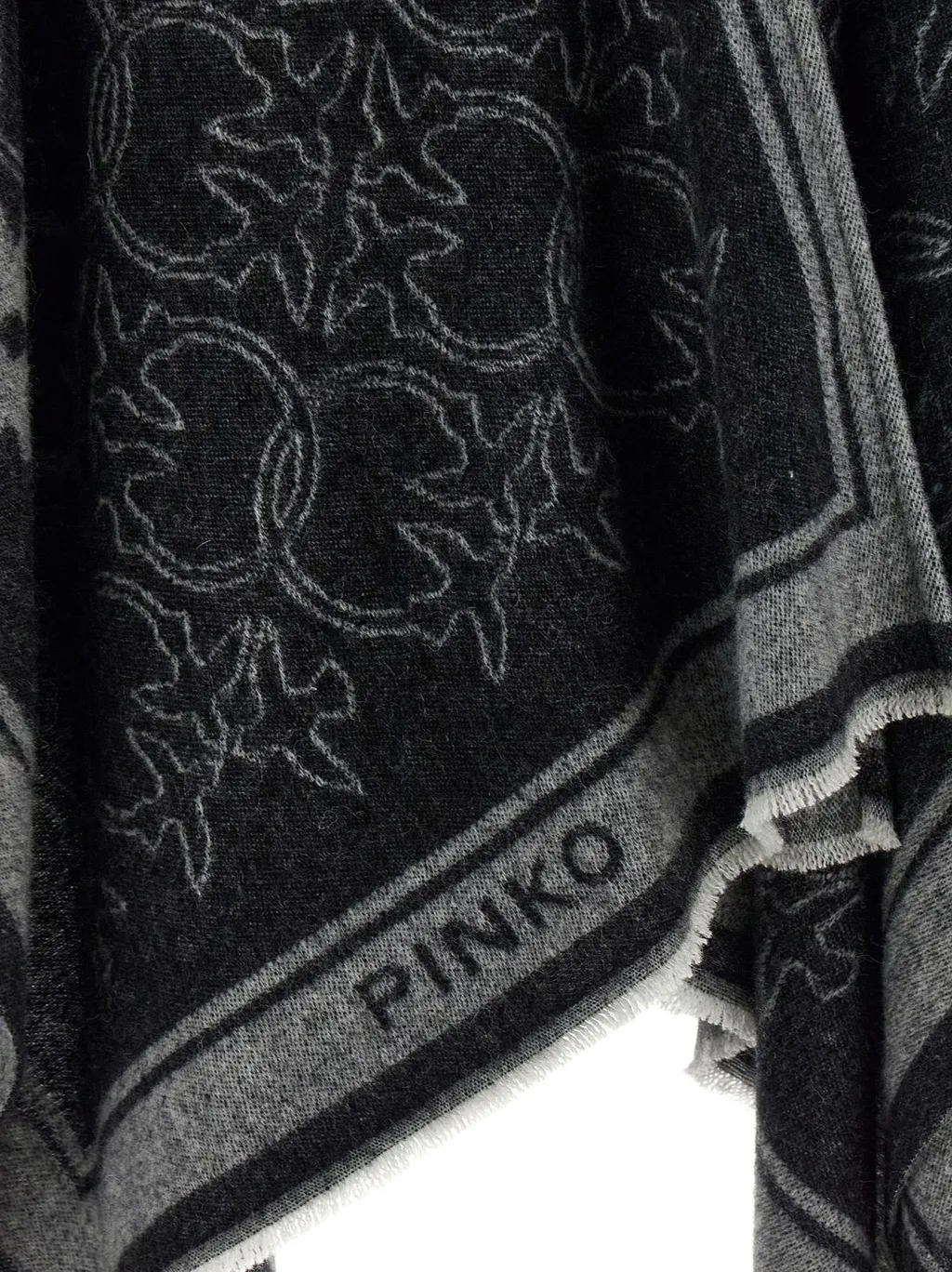 Pinko Love Birds Logo Motif Cape