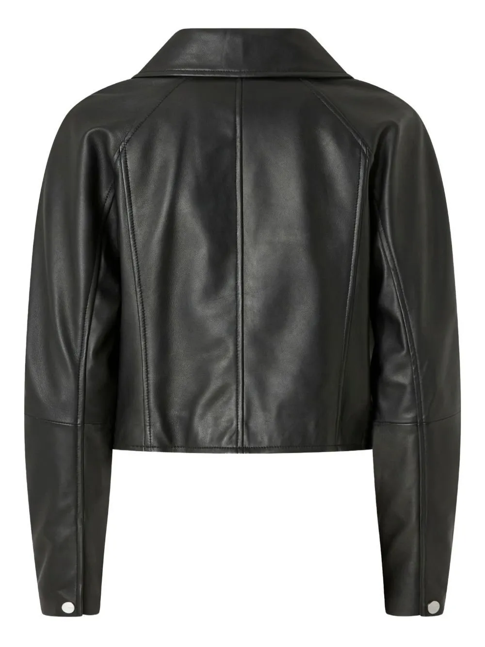 Pinko Zip-Up Cropped Biker Jacket