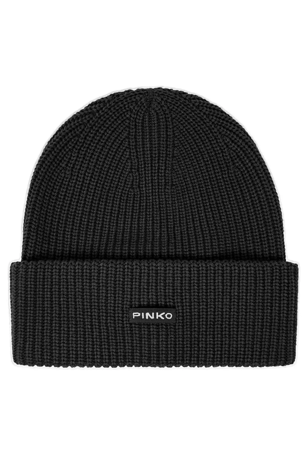 Pinko Logo Patch Knitted Beanie