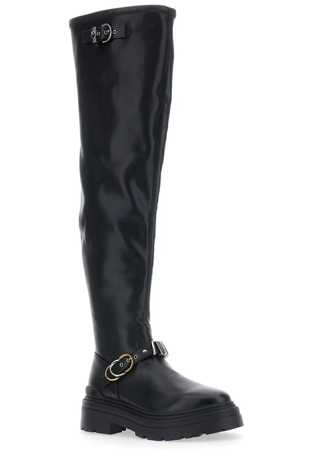 Pinko Mia Buckle Detailed Boots