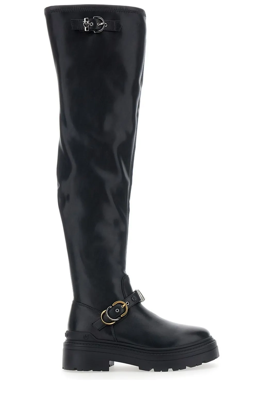 Pinko Mia Buckle Detailed Boots