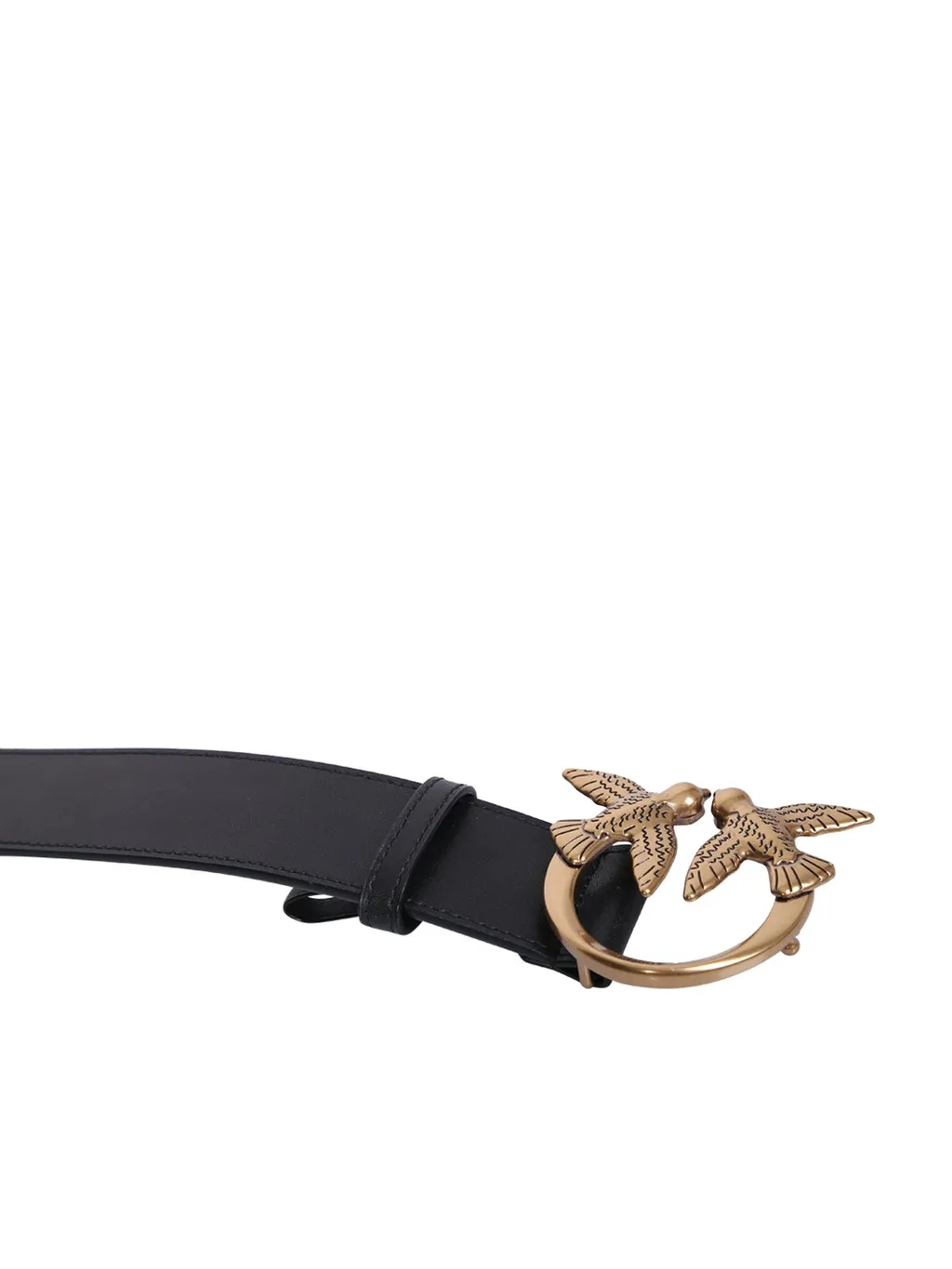 Pinko Logo Plaque Buckled Belt