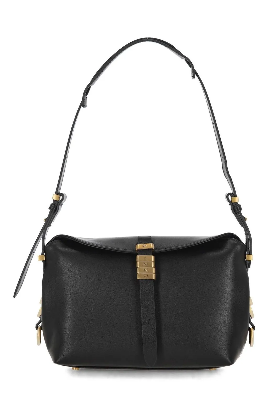 Pinko Saddle Bag Baguette Small Leather Shoulder Bag