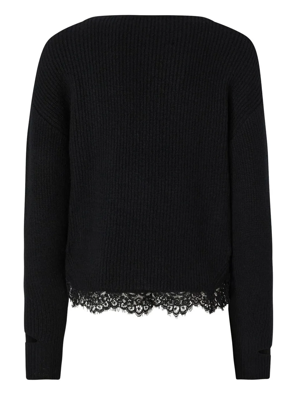 Pinko Lace Hem Cut-Out Jumper