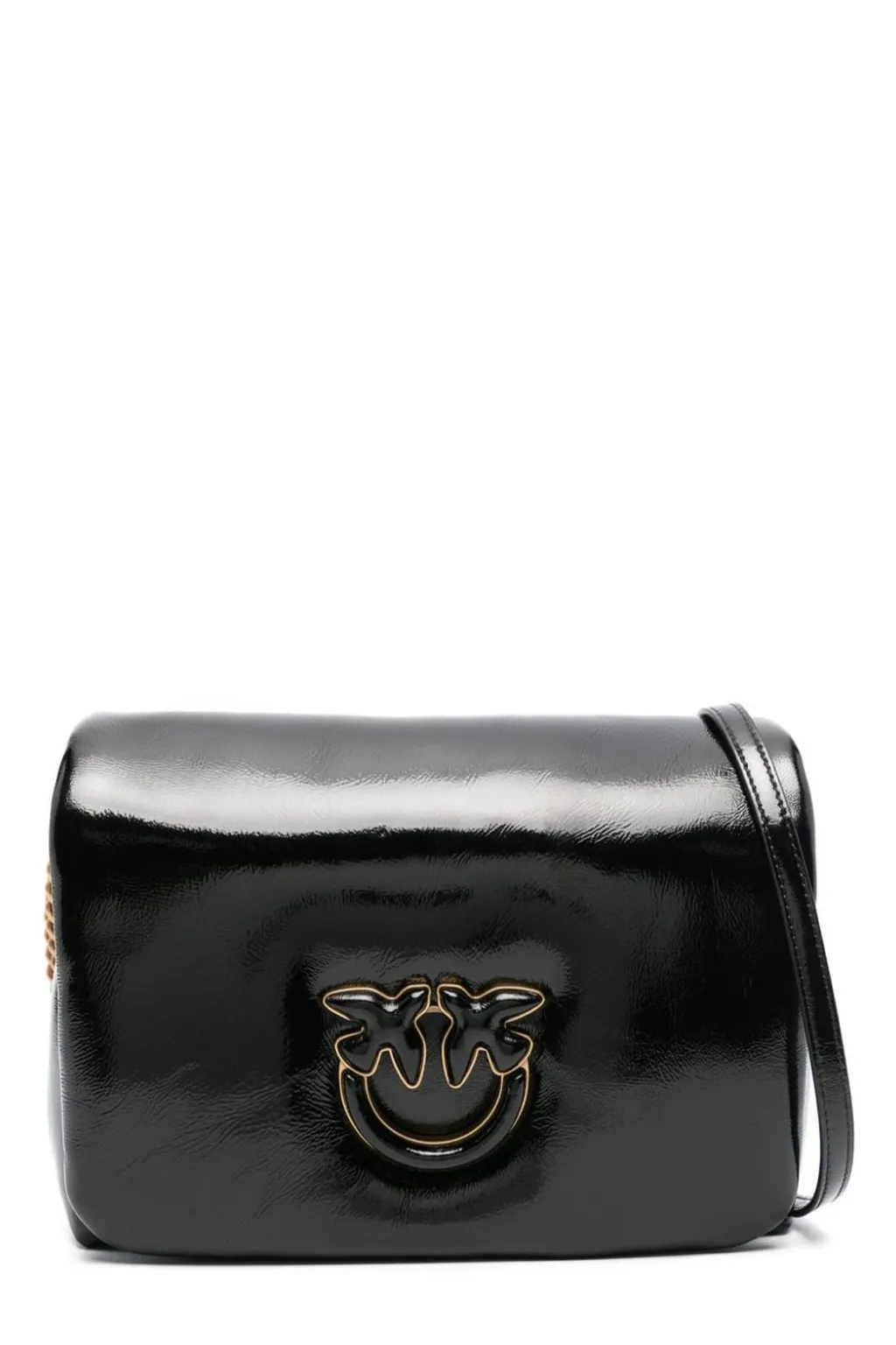 Pinko Love Click Puff Foldover Top Crossbody Bag