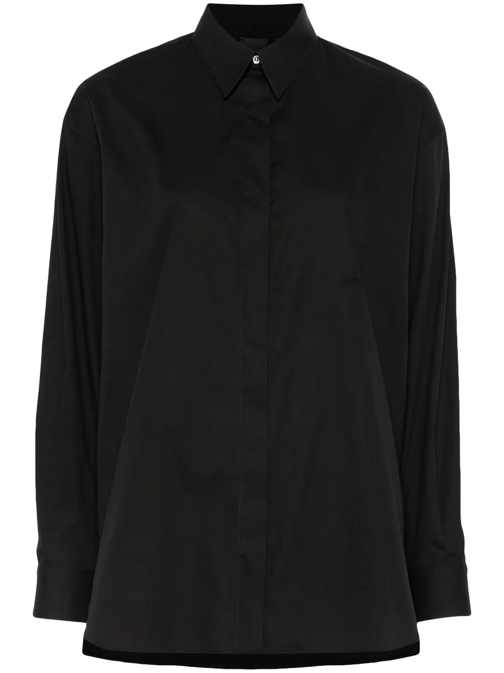 Pinko Bridport Curved Hem Long Sleeved Shirt
