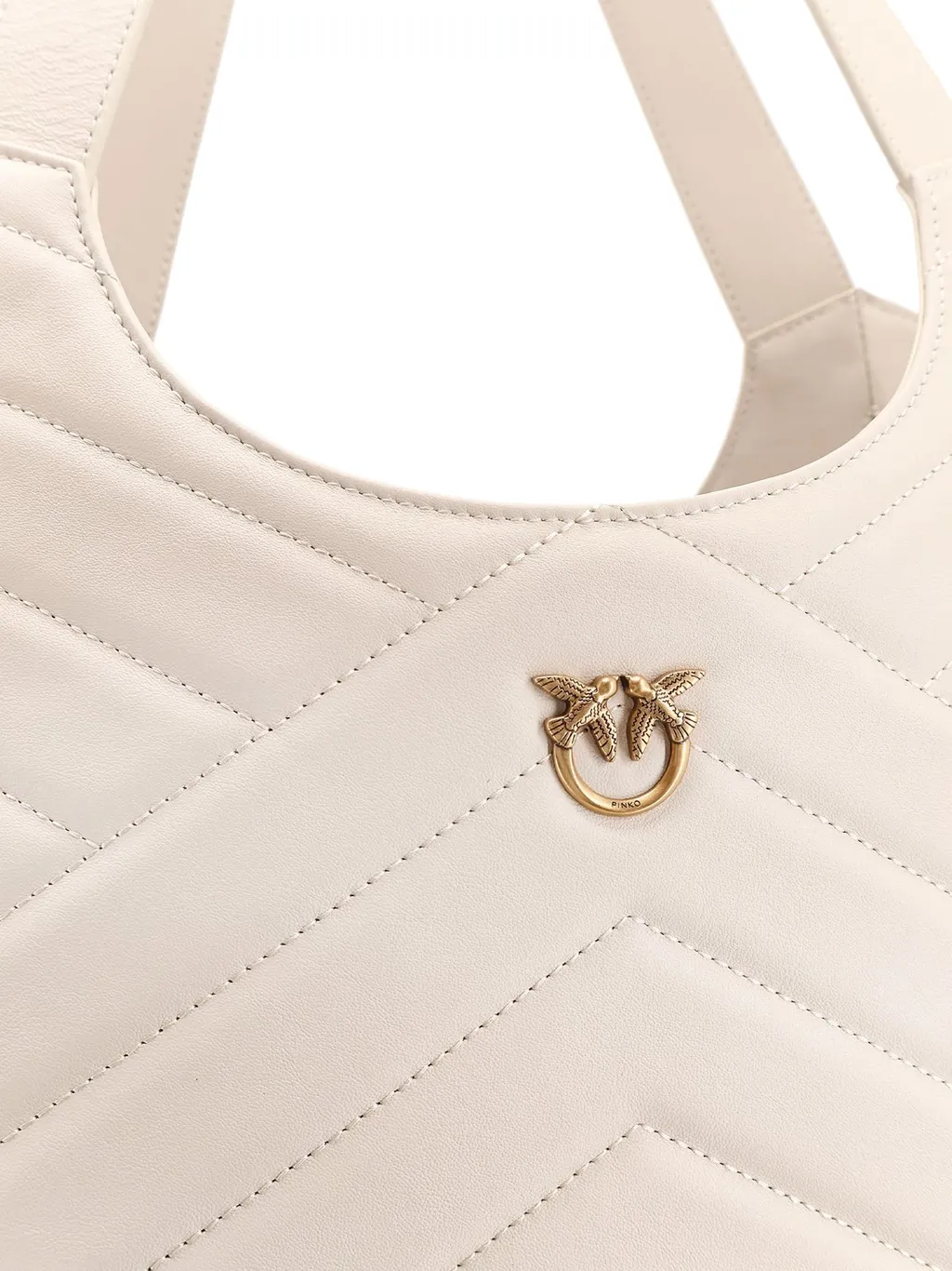 Pinko Love Birds Plaque Top Handle Bag