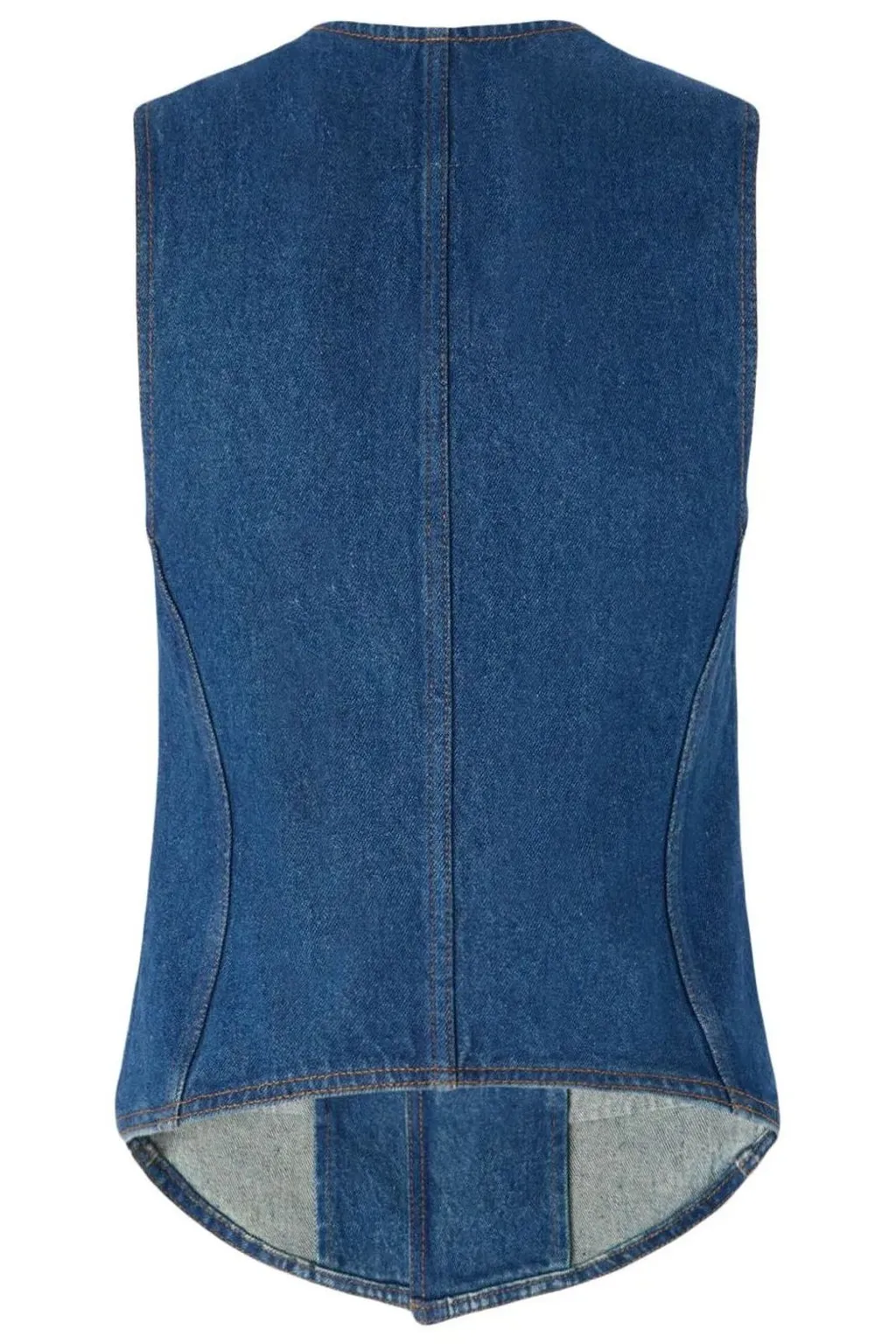 Pinko Galiceno Button-Up Denim Waistcoat