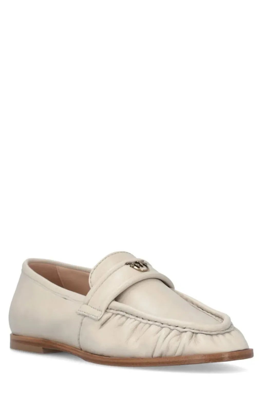 Pinko Logo Plaque Slip-On Loafers