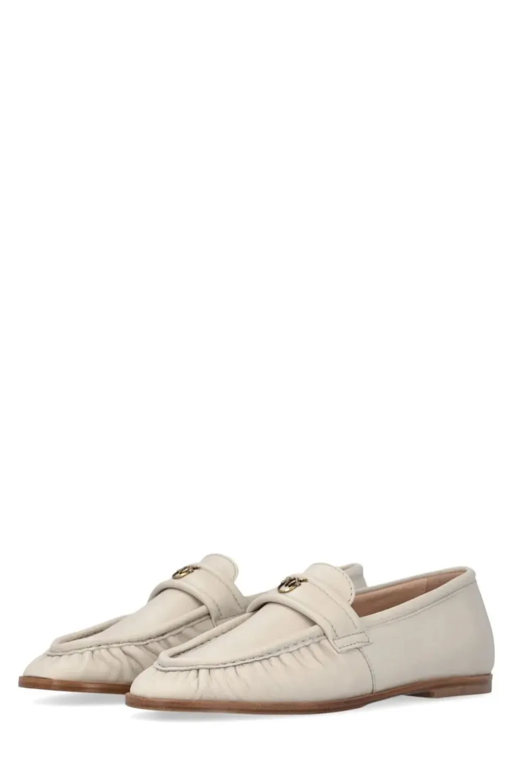Pinko Logo Plaque Slip-On Loafers