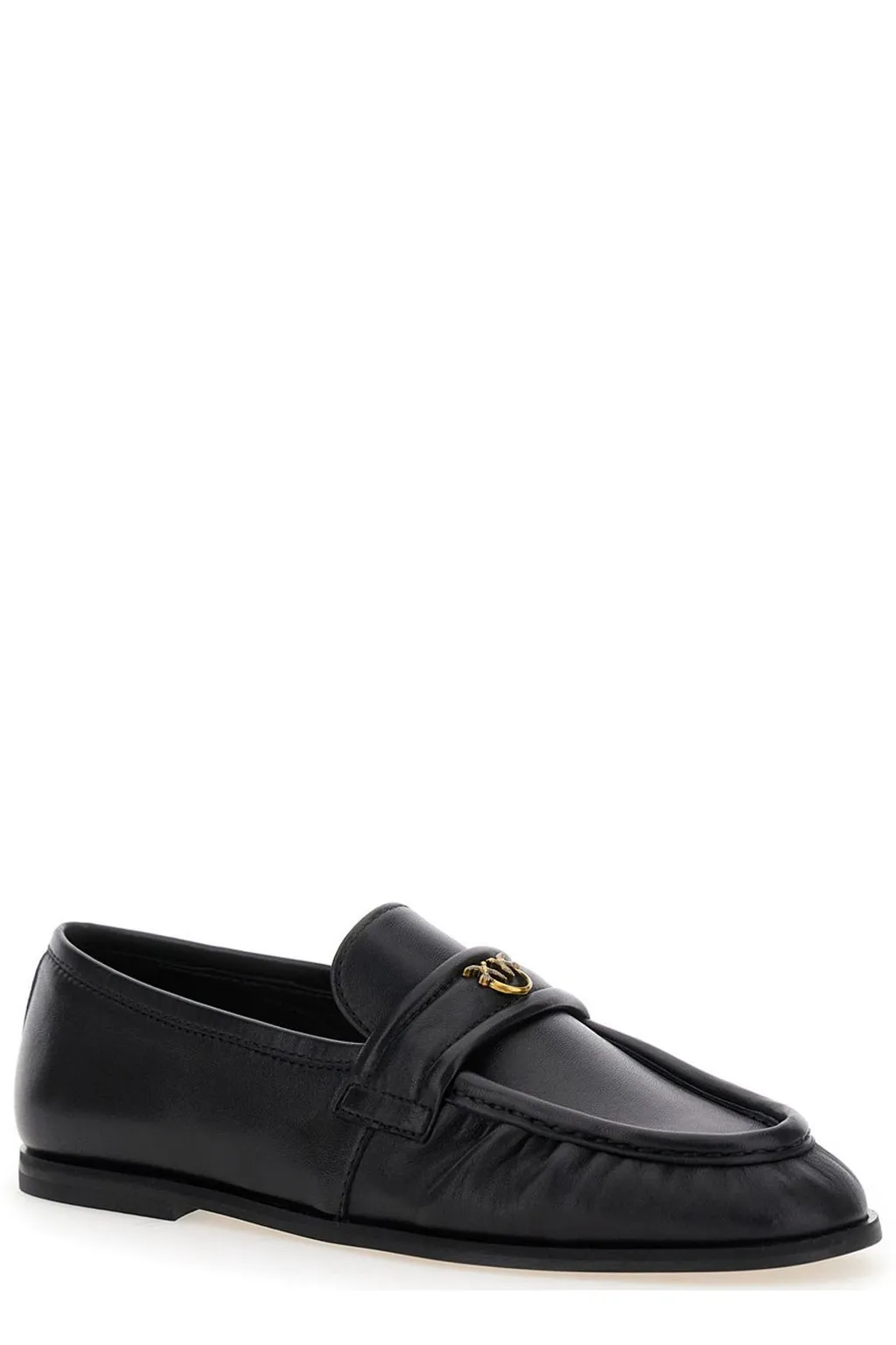 Pinko Logo Plaque Slip-On Loafers