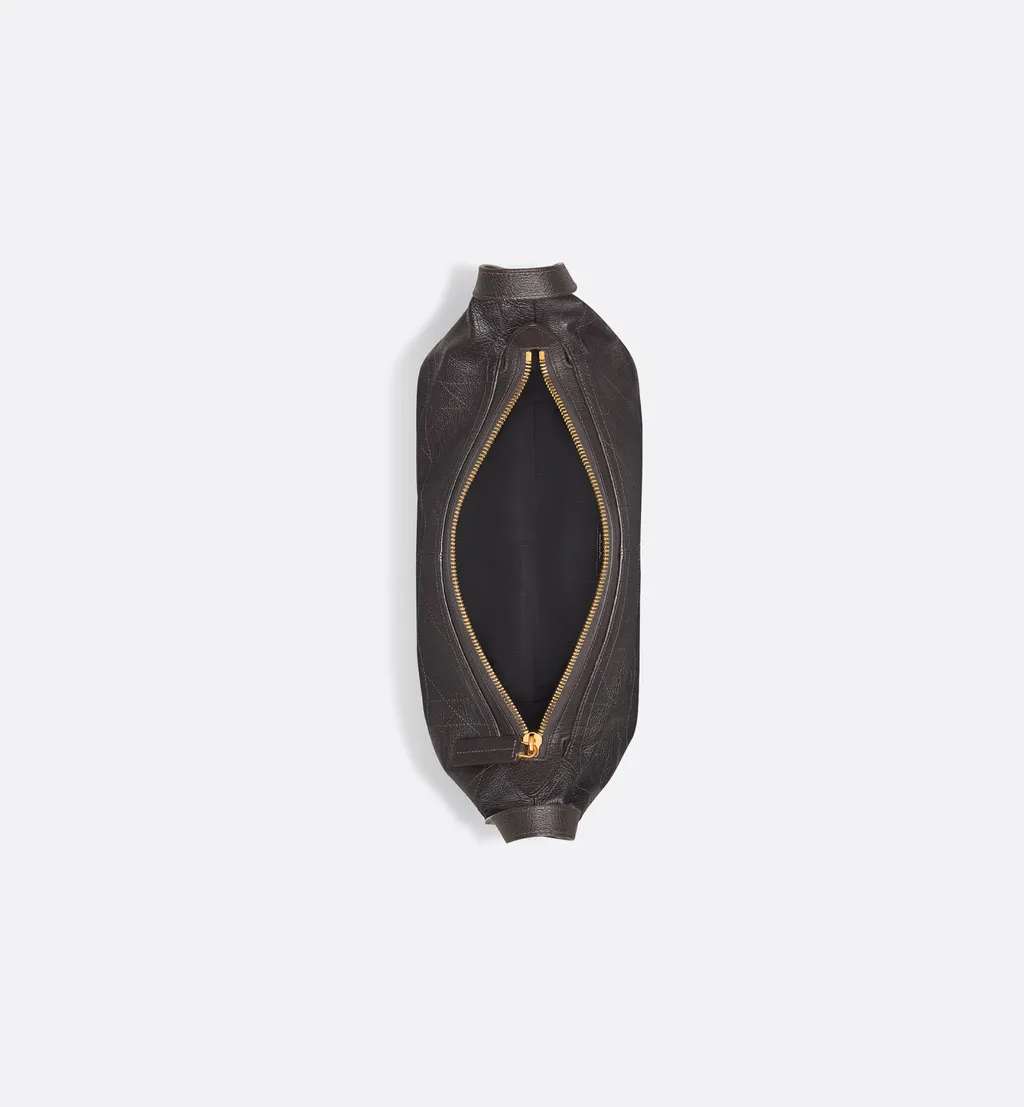 Medium D-Journey Bag In Shiny Grained Calfskin