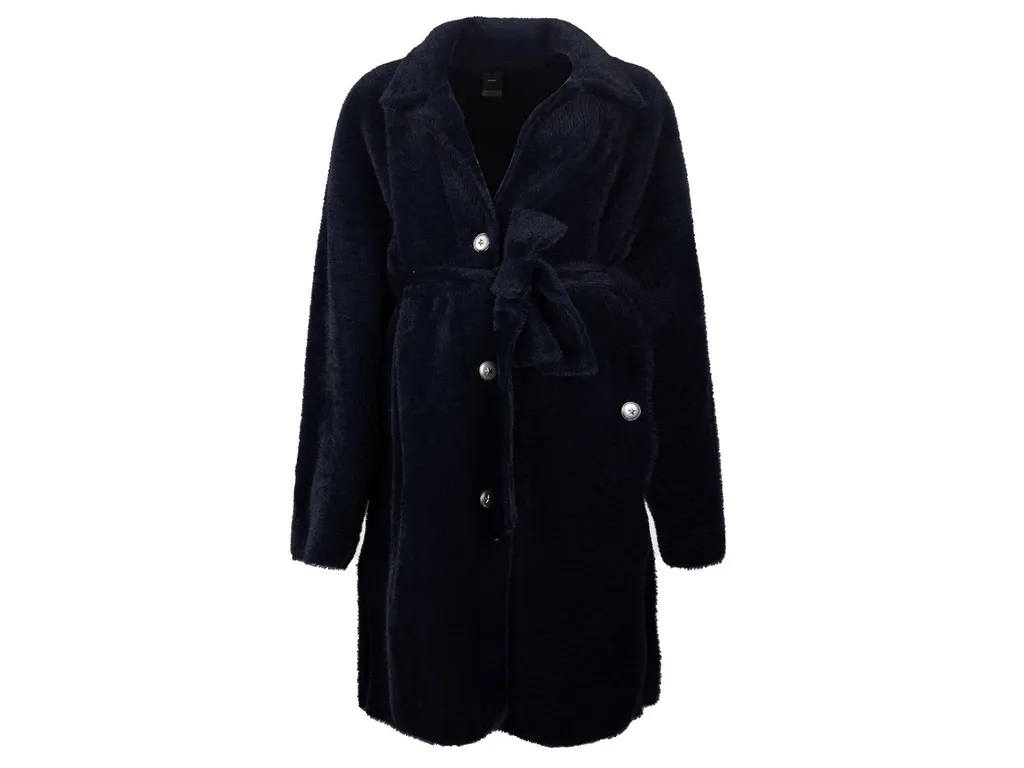Pinko Button-Up Belted Coat