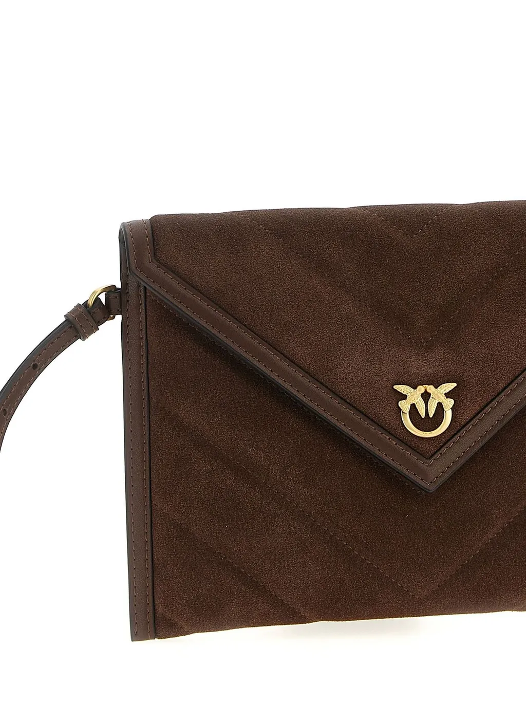 Pinko Magnetic Fastened Quilted Clutch Bag