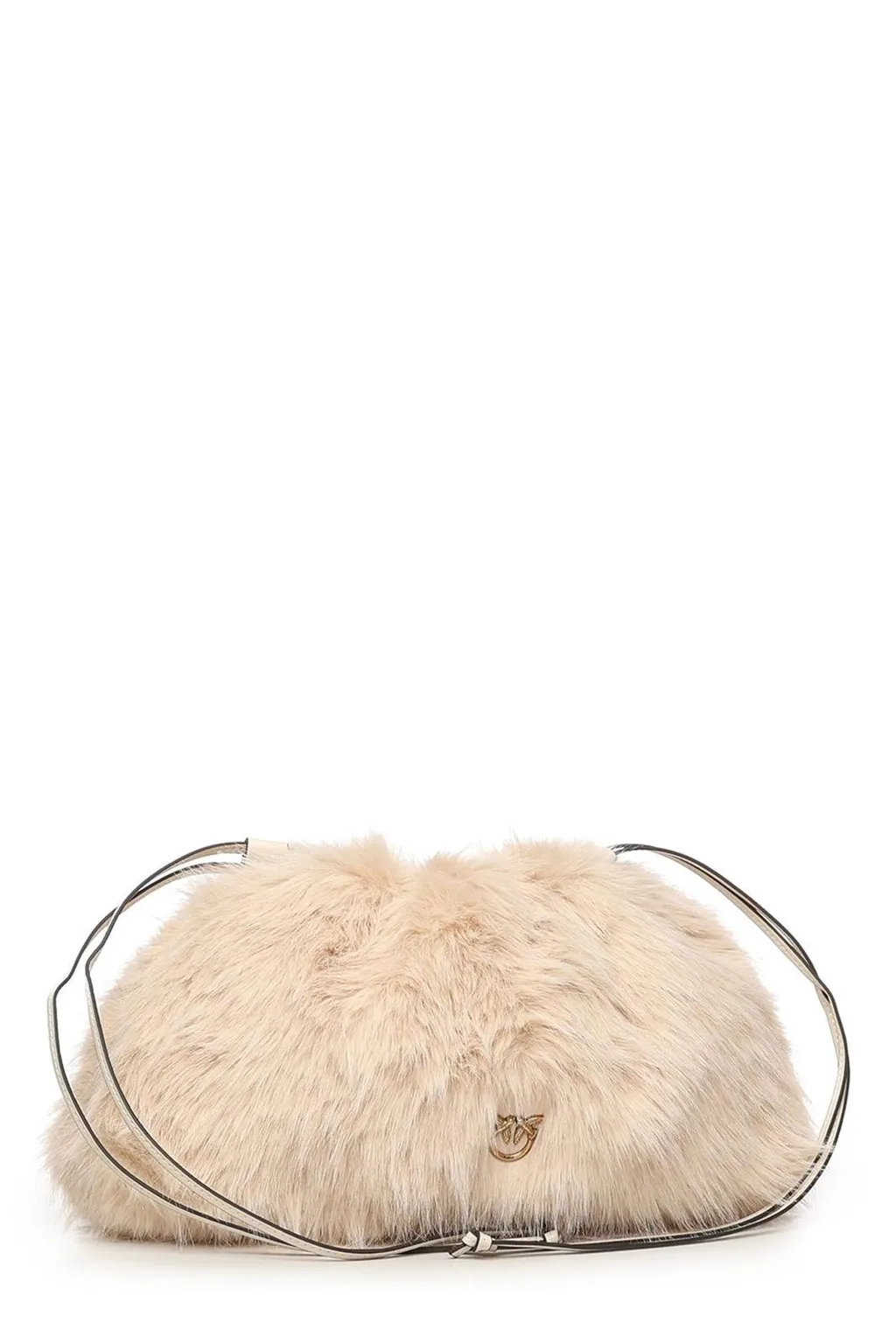 Pinko Drawstring Maxi Clutch Bag