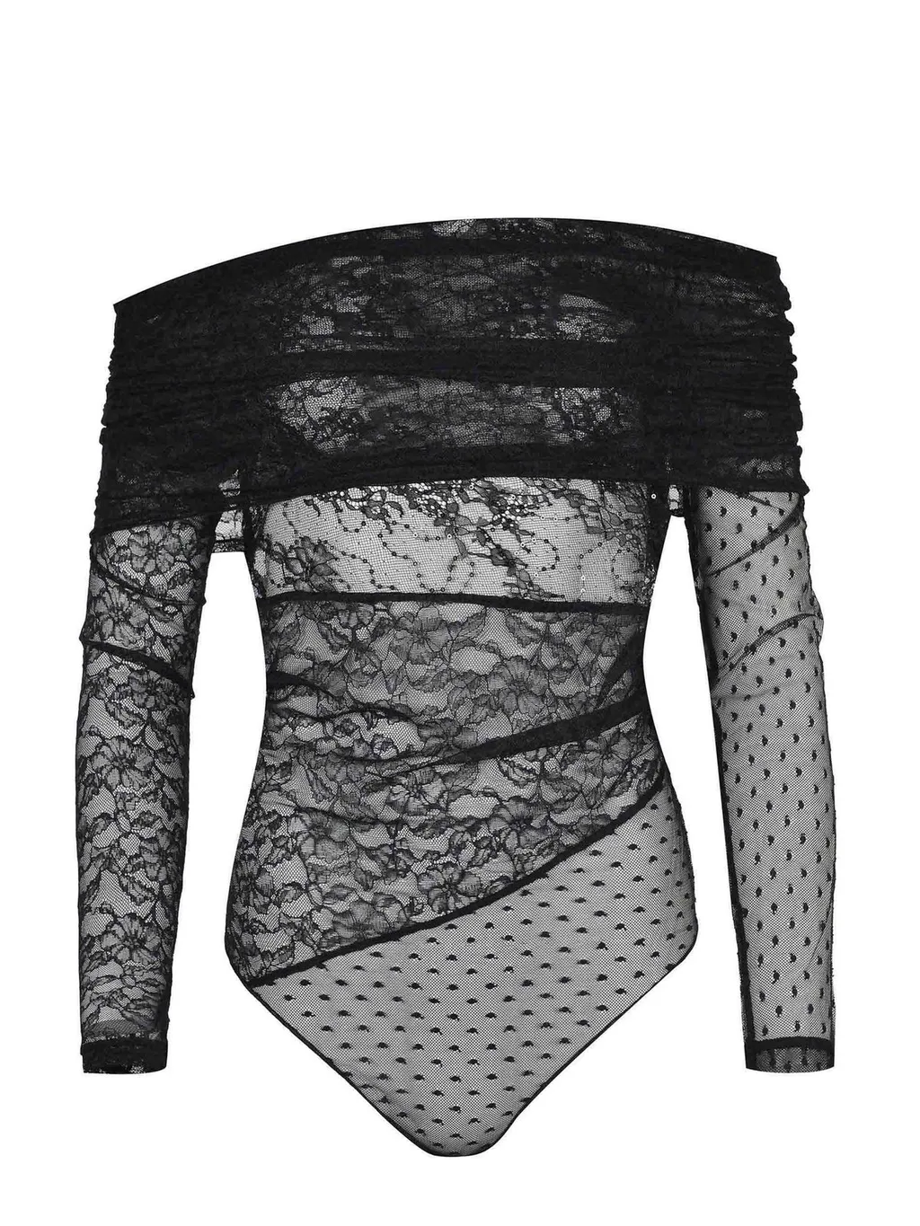 Pinko Patchwork-Effect Lace Bodysuit