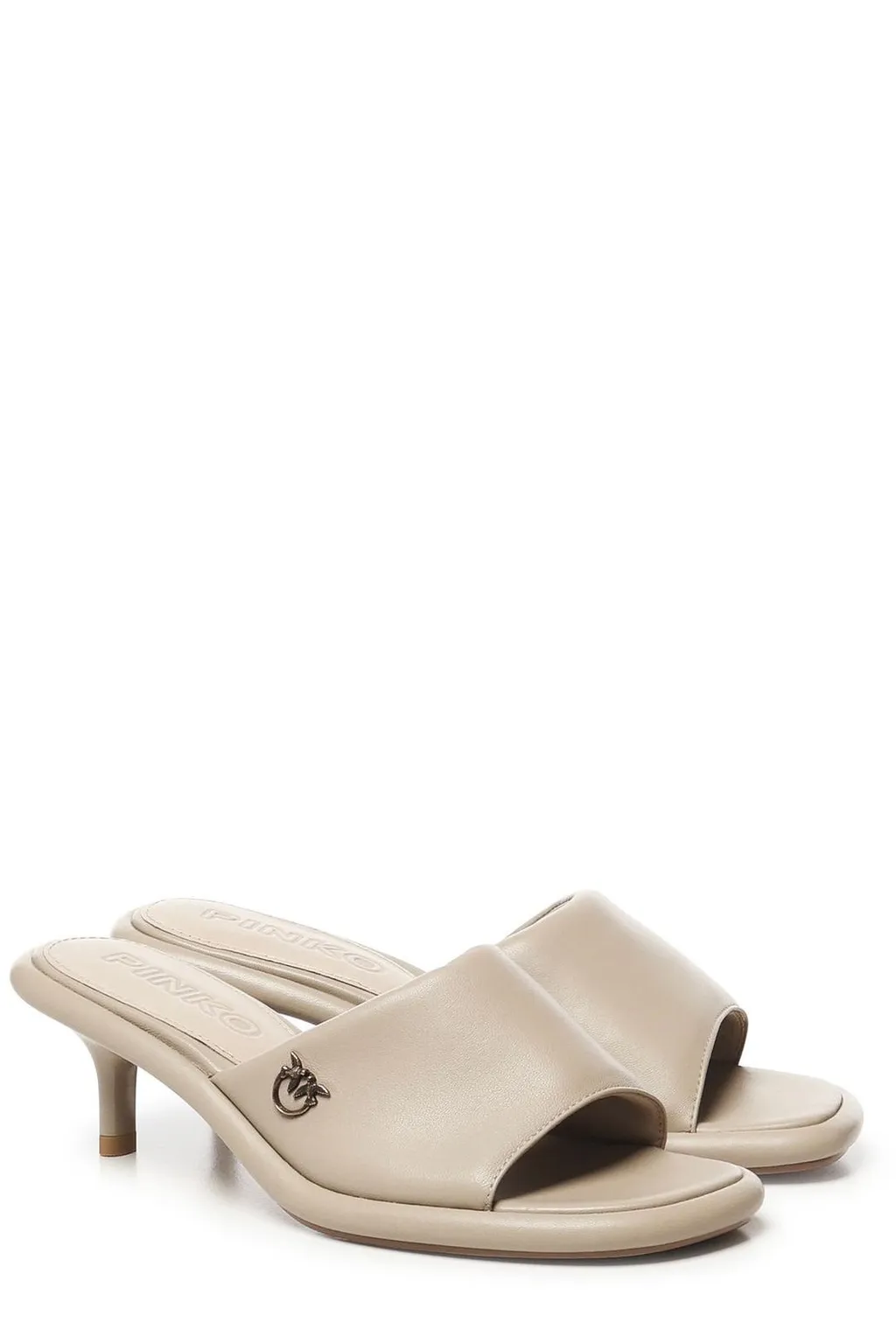 Pinko Logo Plaque Tara Slippers