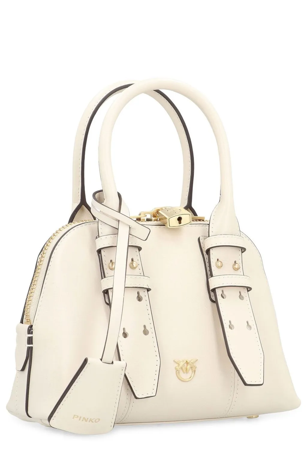 Pinko Logo Plaque Zip-Up Bag