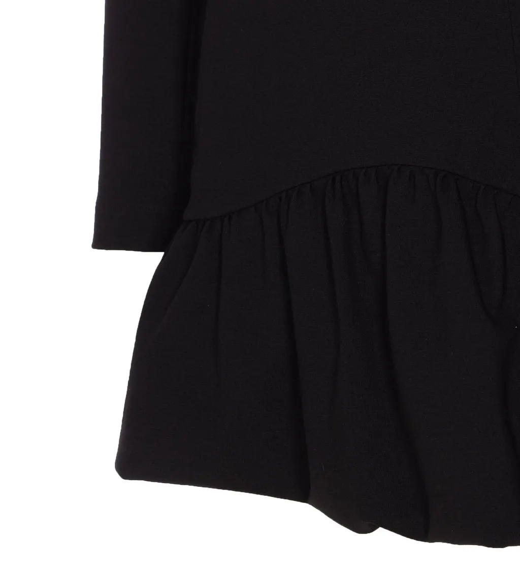 Pinko Square-Neck Long-Sleeved Dress