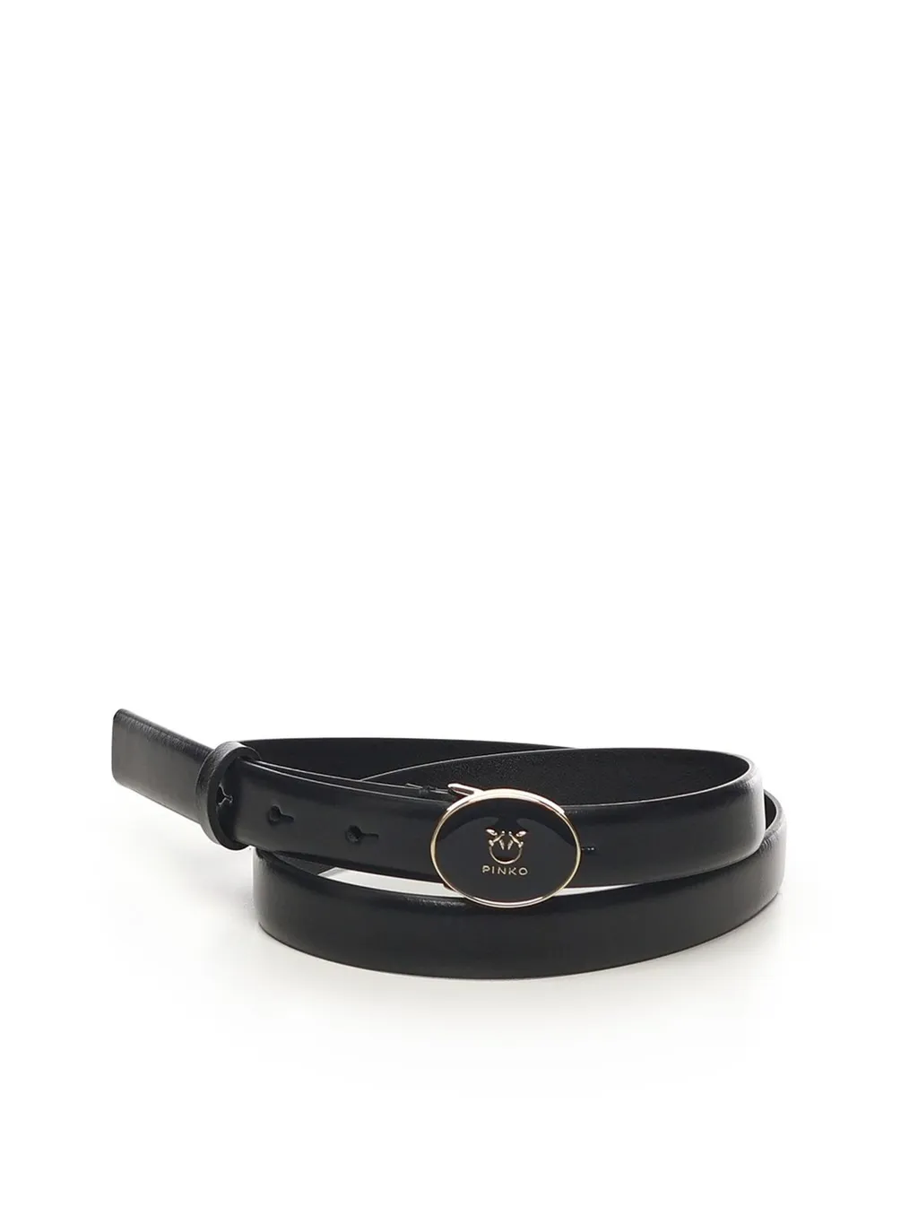 Pinko Love Birds Logo Buckle Belt