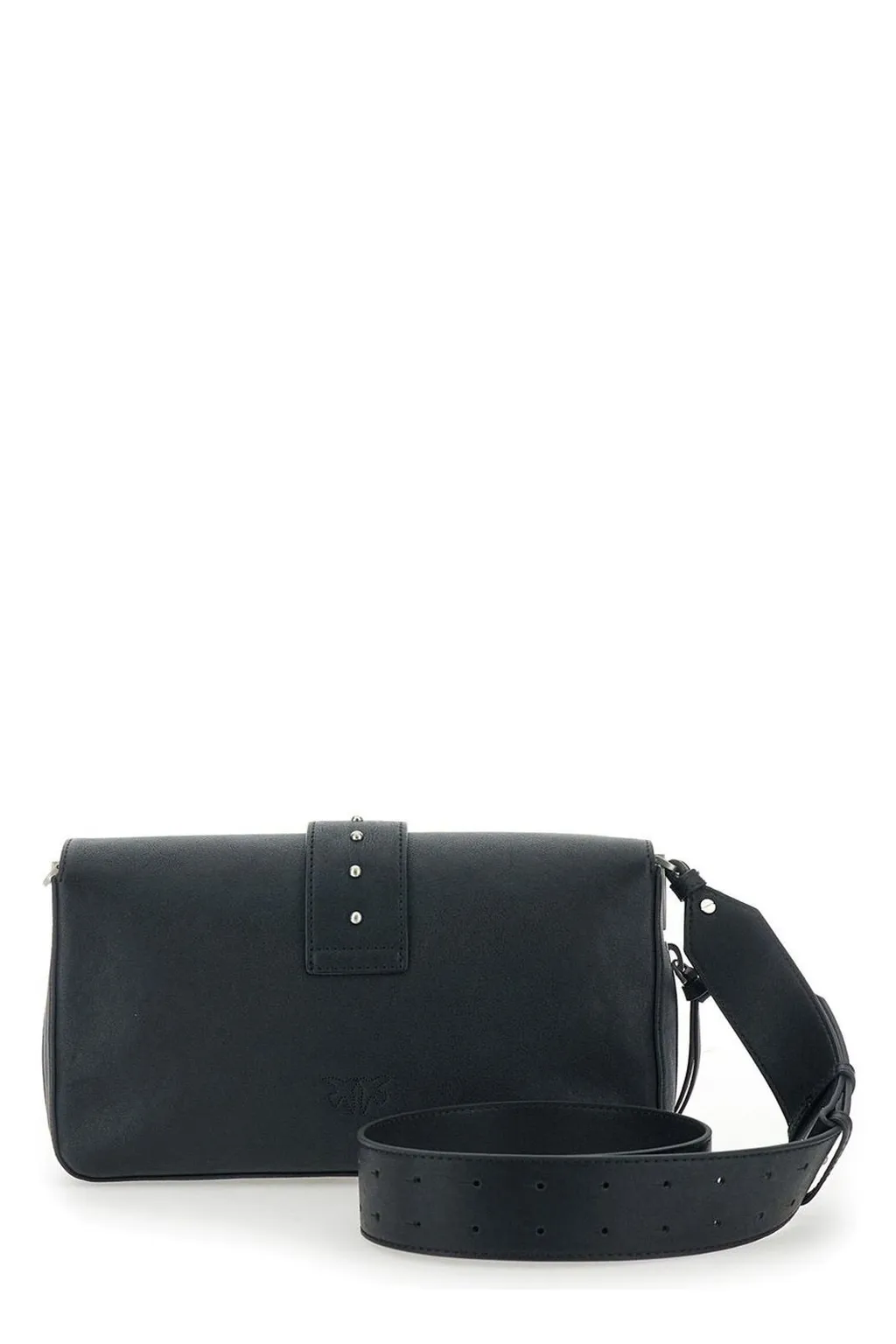 Pinko Medium Leather Classic Love Slouchy Shoulder Bag