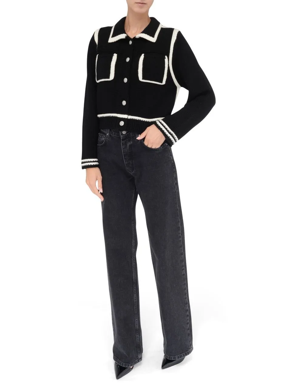 Pinko Contrast Profile Cardigan