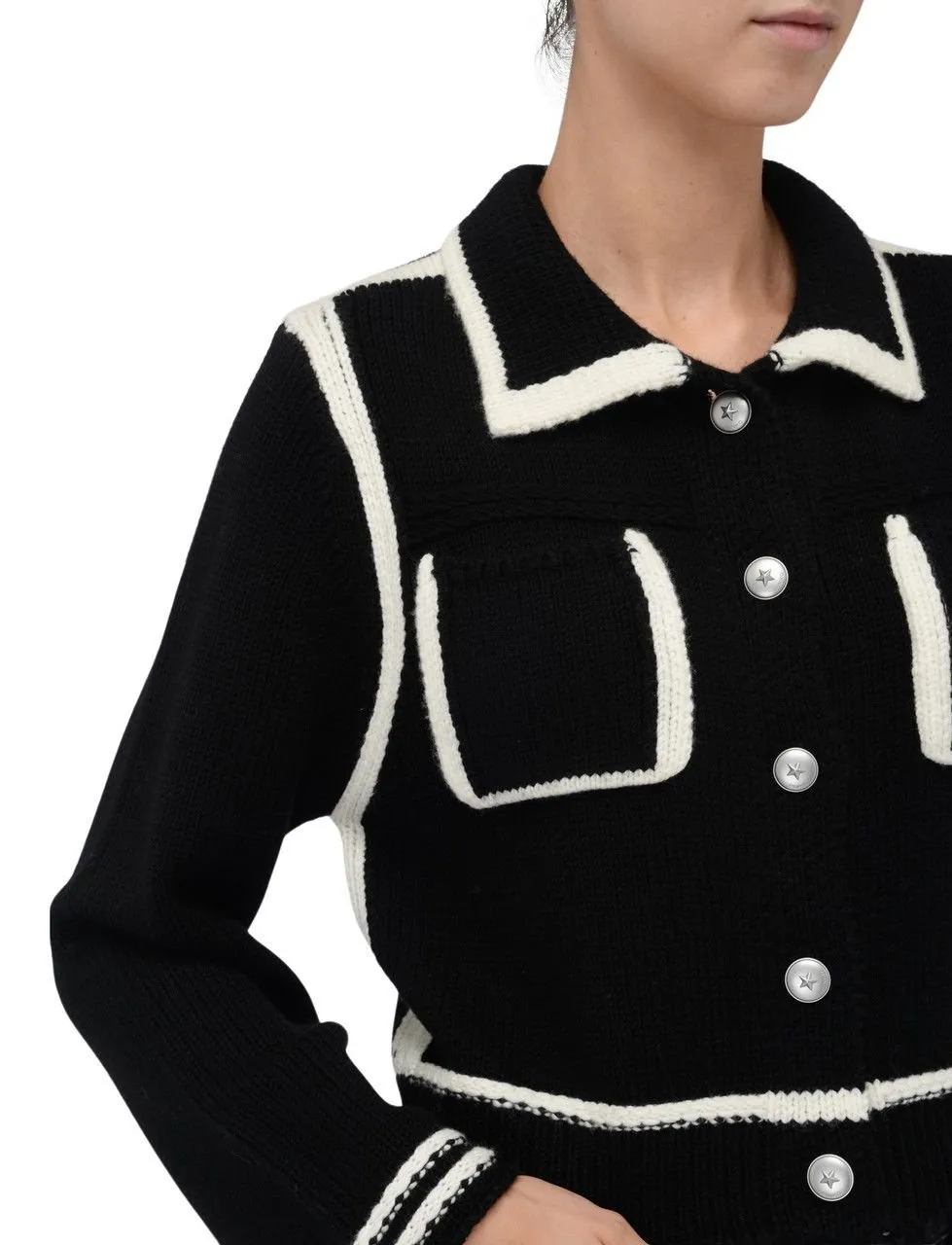 Pinko Contrast Profile Cardigan