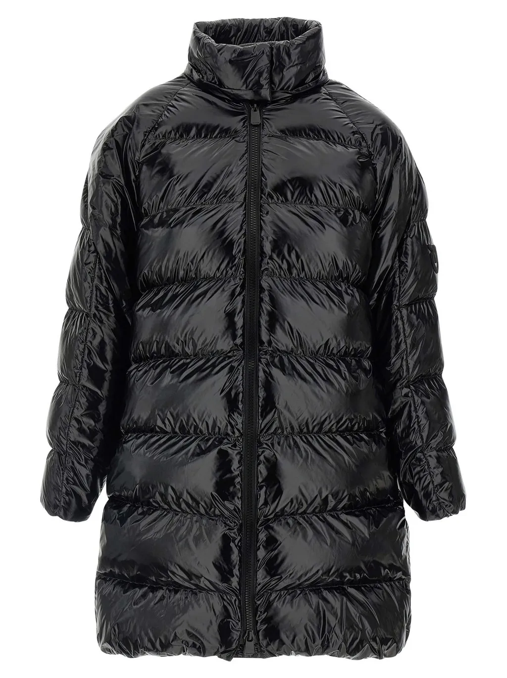 Pinko Zip-Up Hooded Quilted Coat